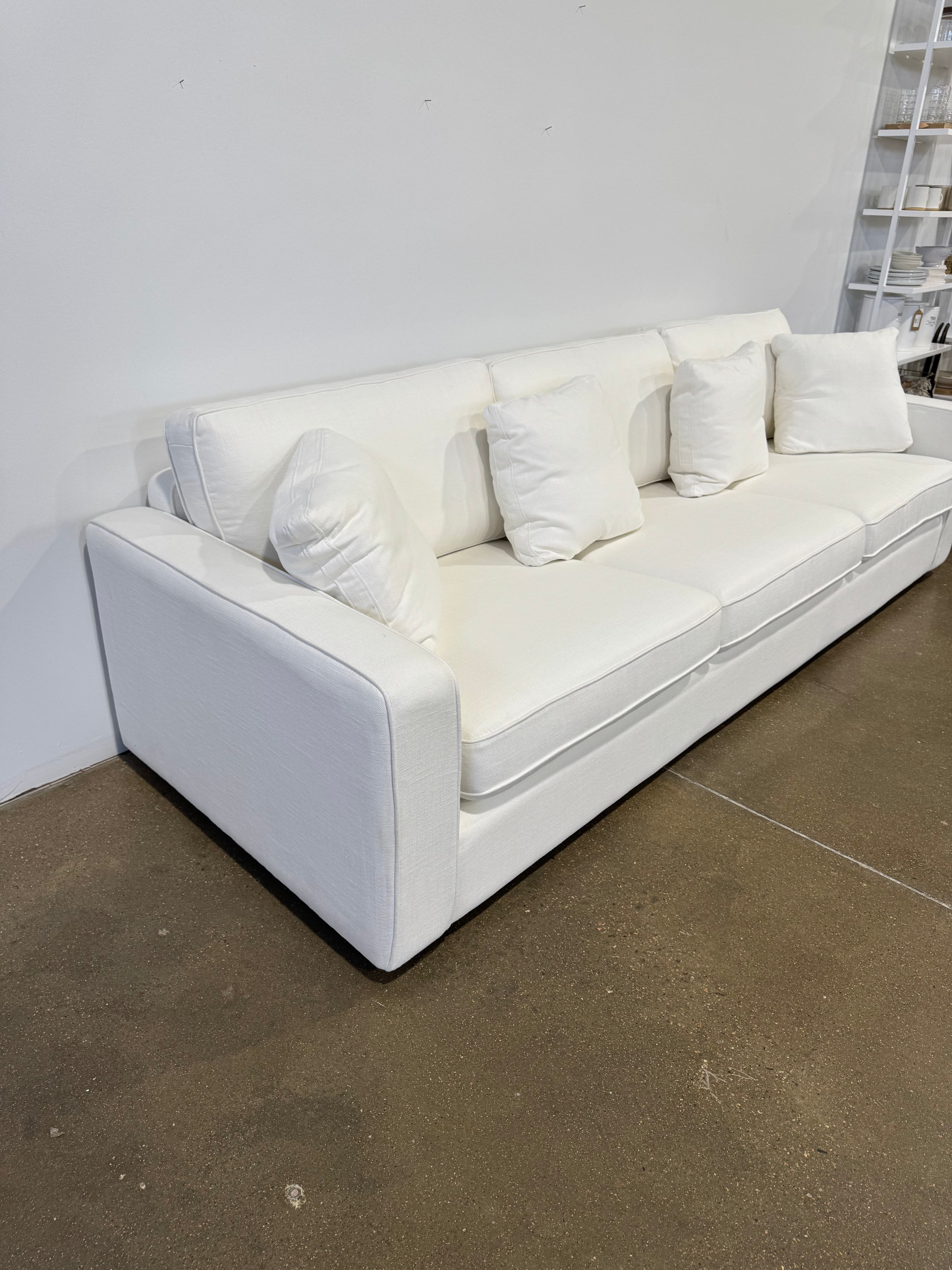 Interior Define James 3 Seat Sofa - White - Thumbnail 5