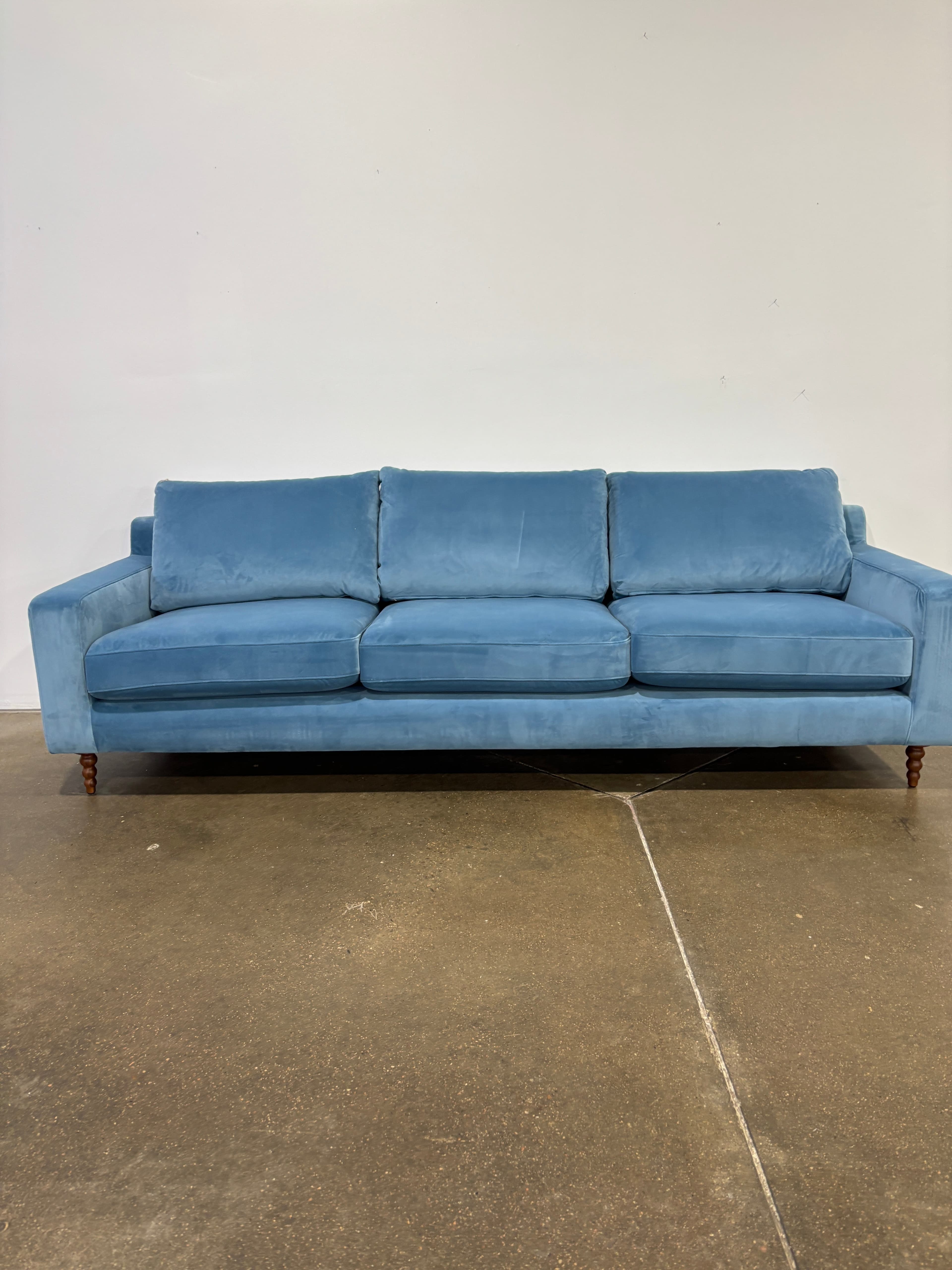 Interior Define Sloan Sofa - 3 Seat - Light Blue - Thumbnail 9