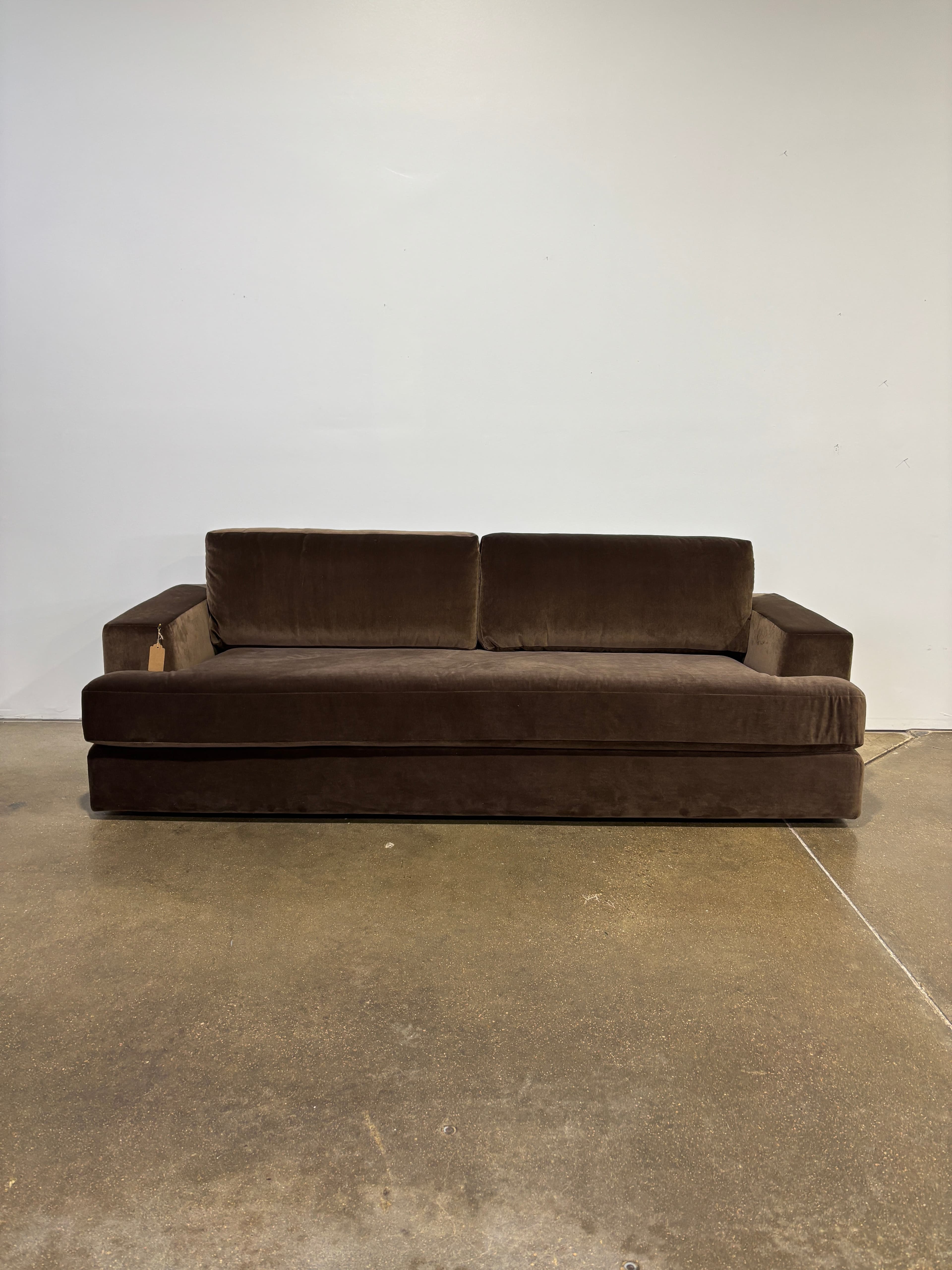 Interior Define Lee 2-Seat Sofa - Brown - Image 1