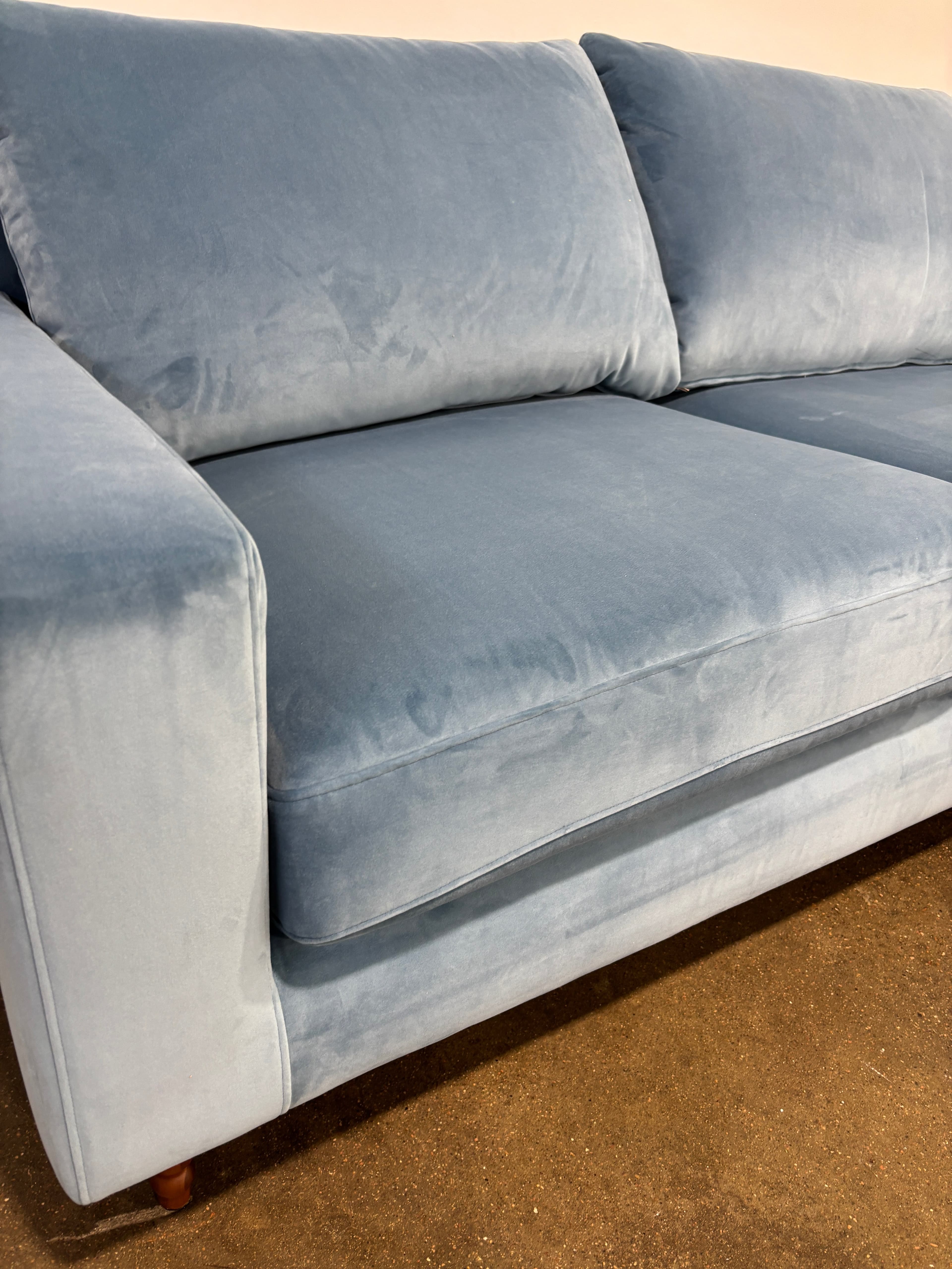 Interior Define Sloan Sofa - 3 Seat - Light Blue - Thumbnail 6