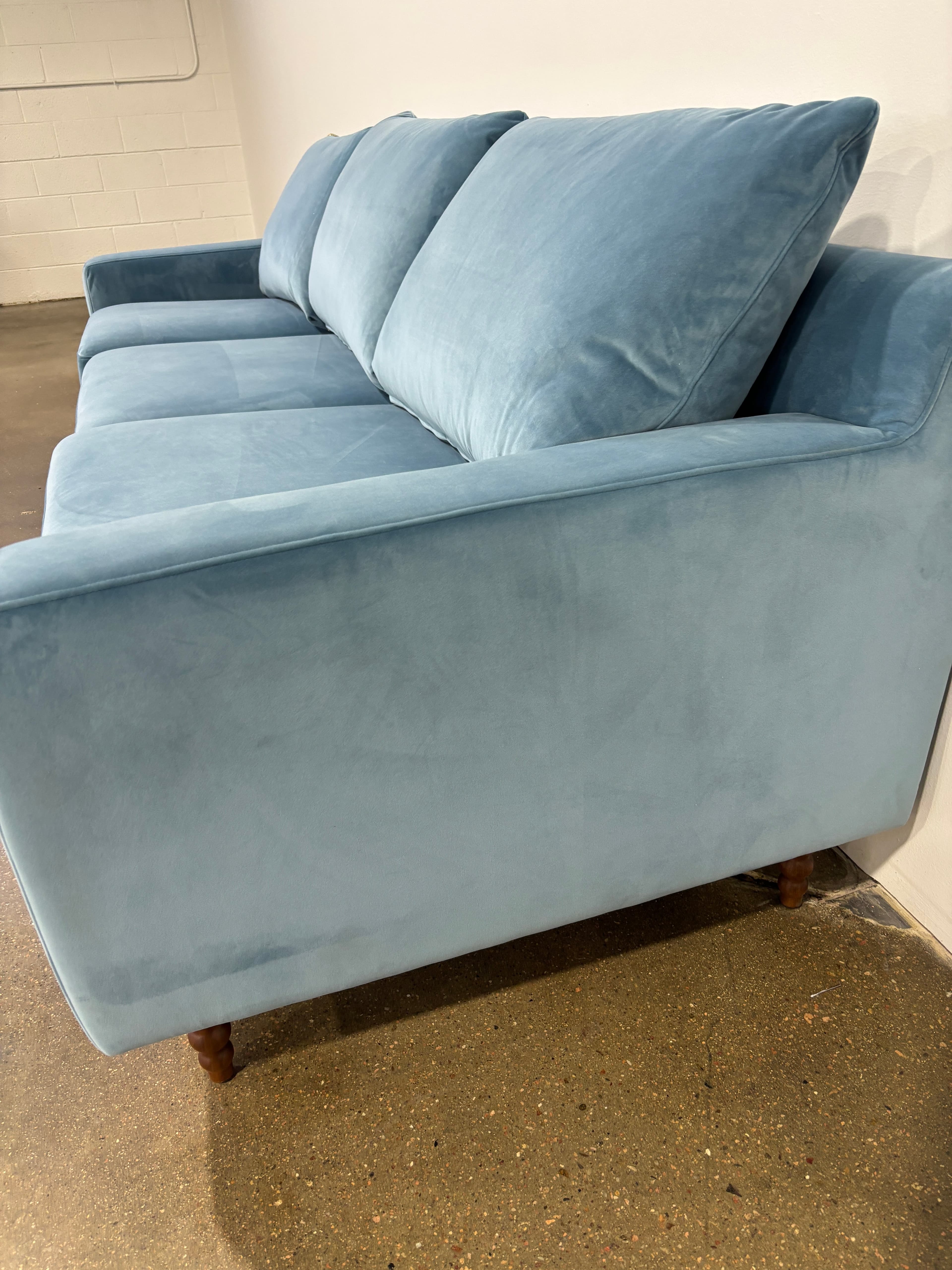 Interior Define Sloan Sofa - 3 Seat - Light Blue - Thumbnail 3