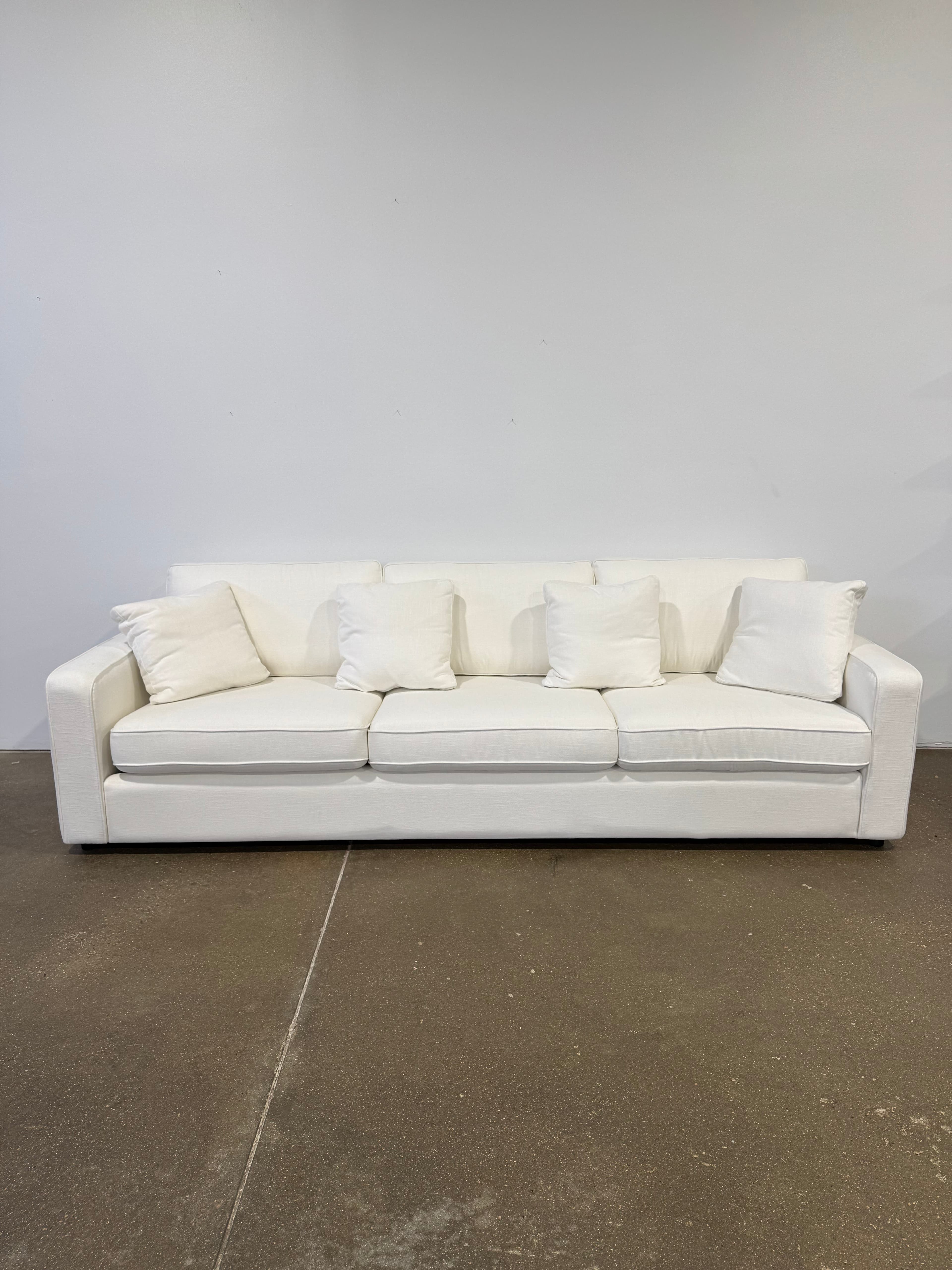 Interior Define James 3 Seat Sofa - White - Thumbnail 6