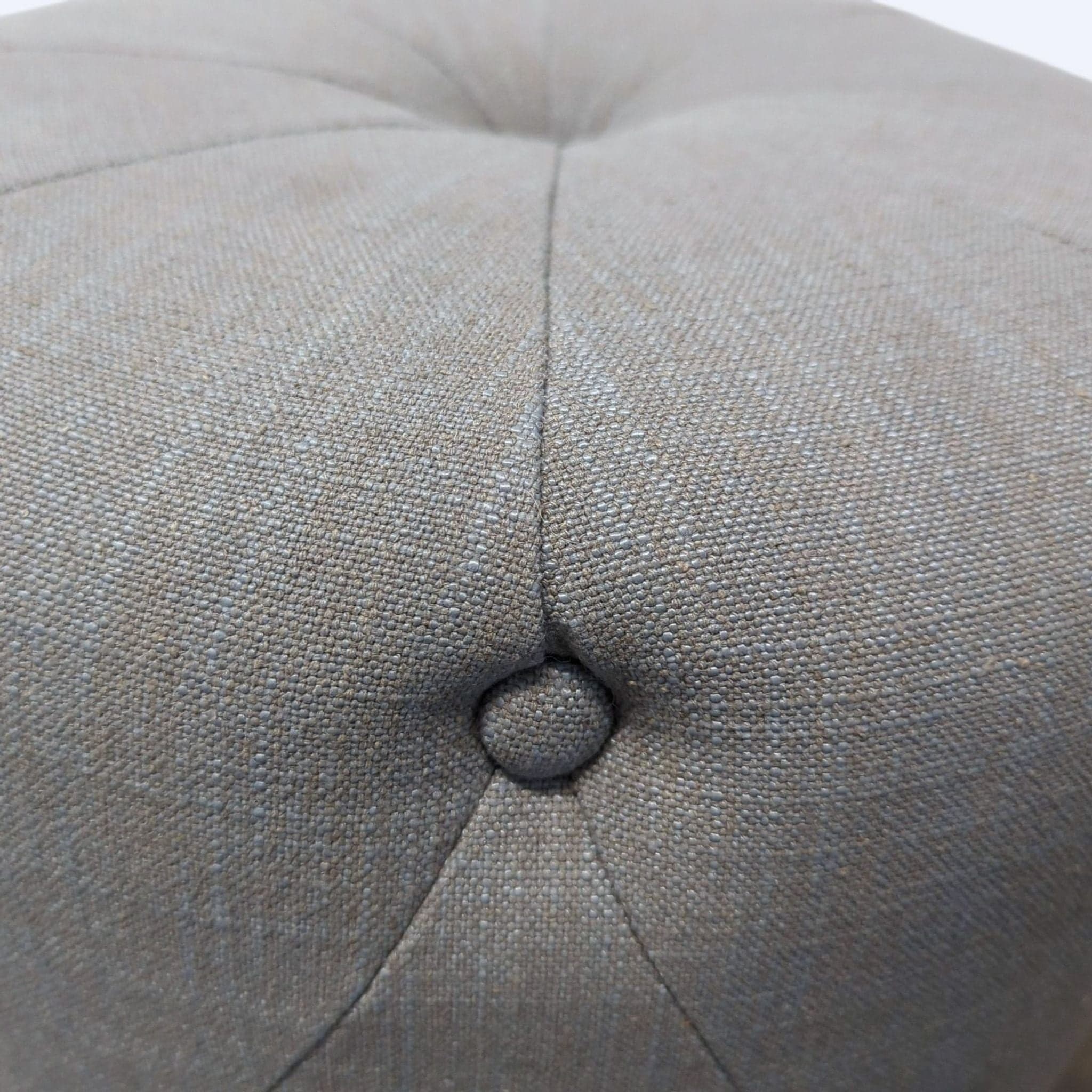 West Elm Button Tufted Drum Ottoman - Thumbnail 2