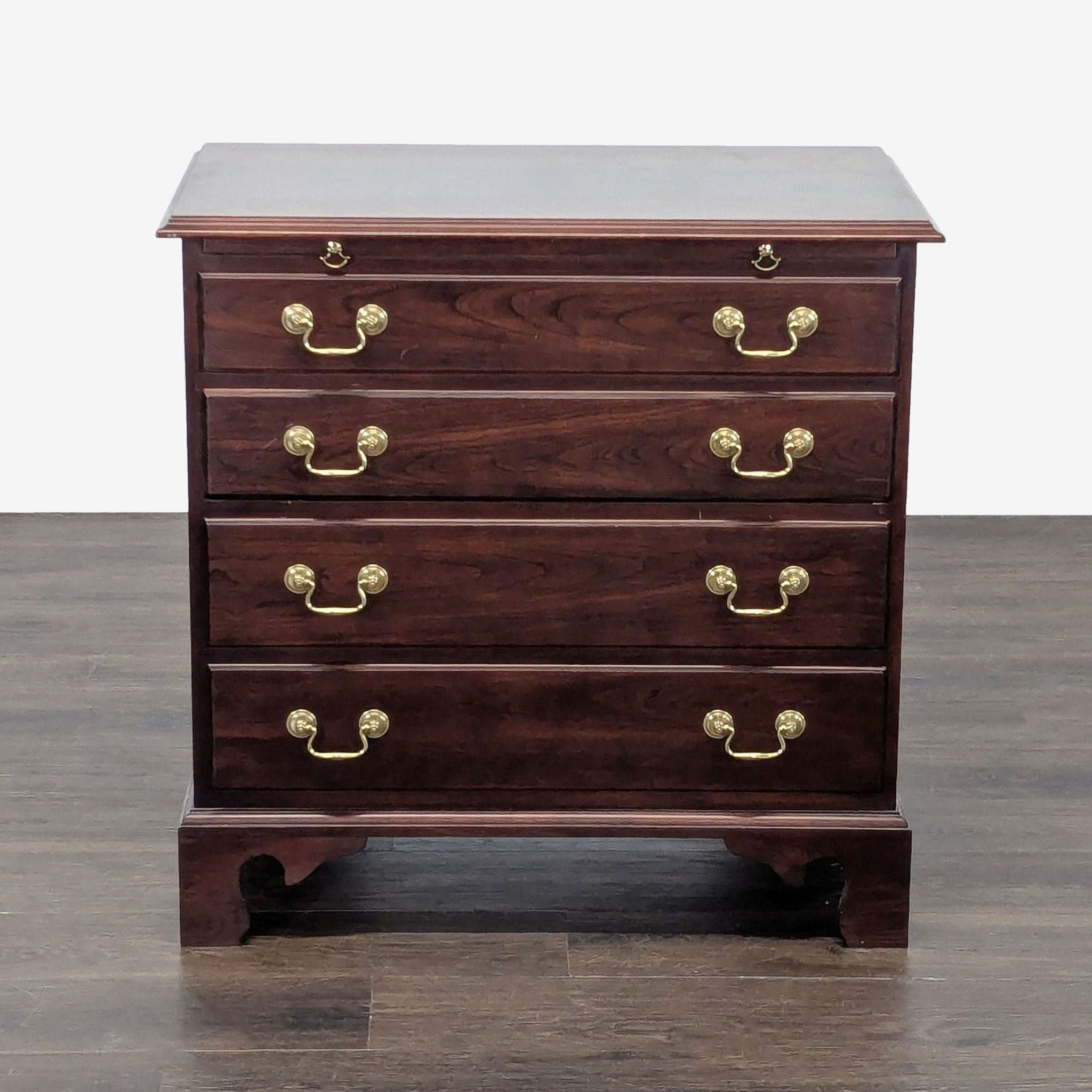 Stickley Four Drawer Nightstand with Pull-Out Tray - Image 1