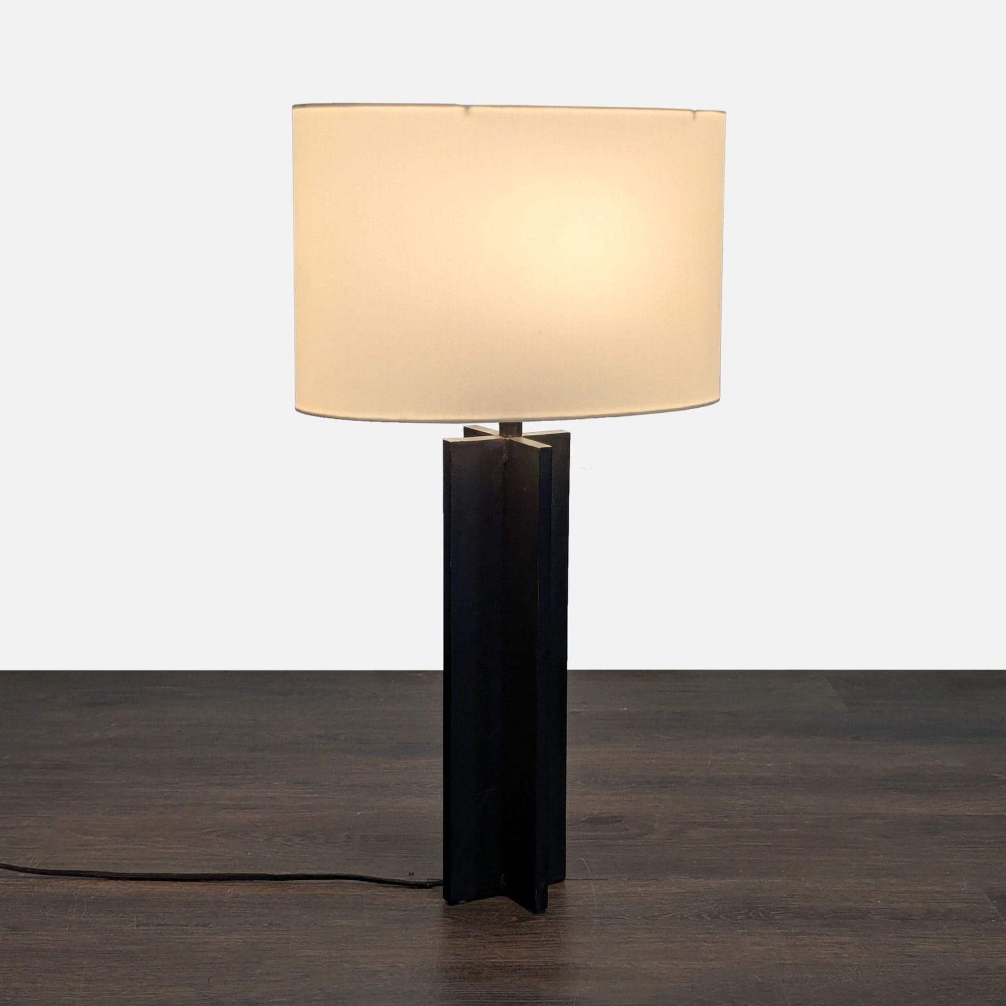 Modern Table Lamp with White Shade - Image 1