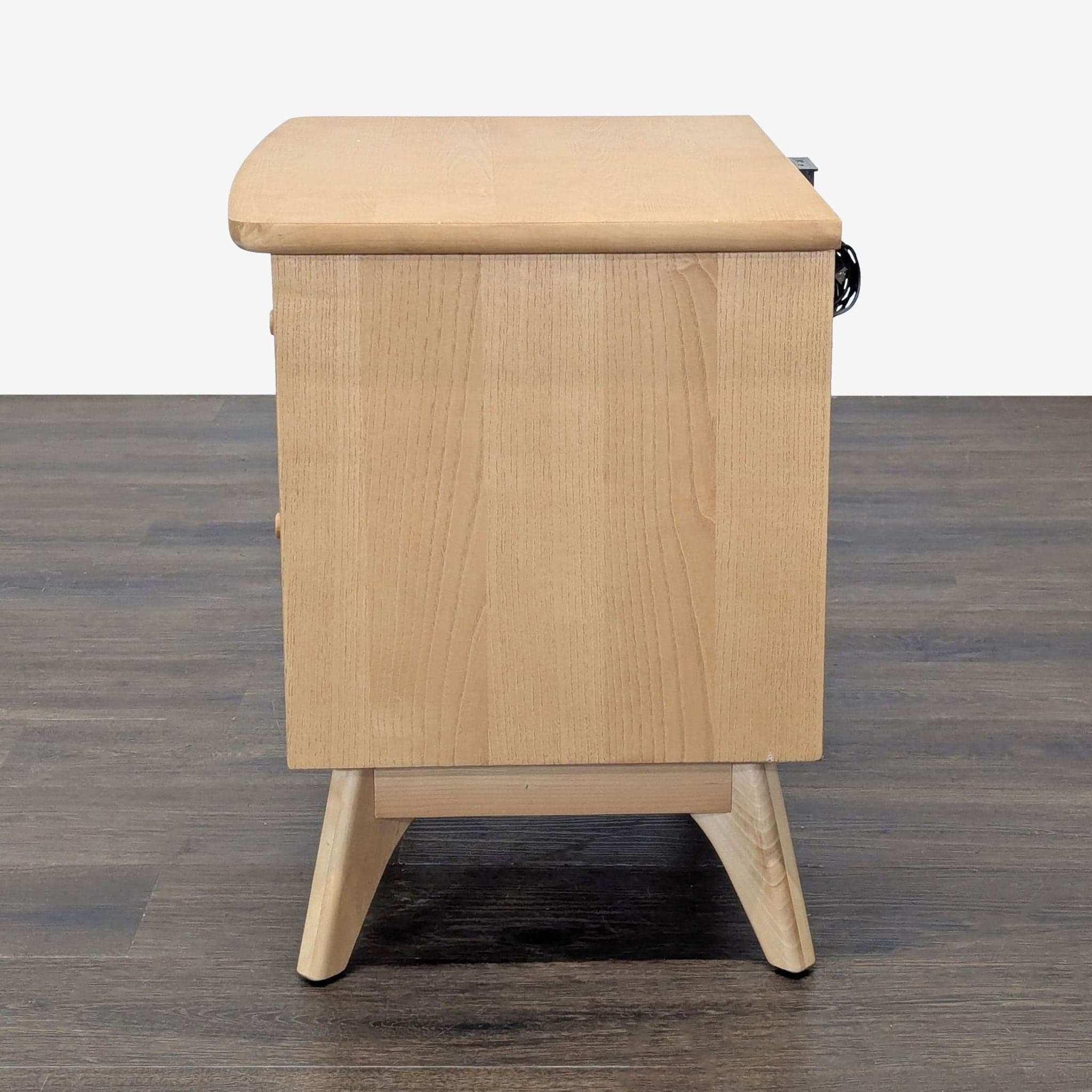 Two Drawer Mid-Century Nightstand - Thumbnail 4