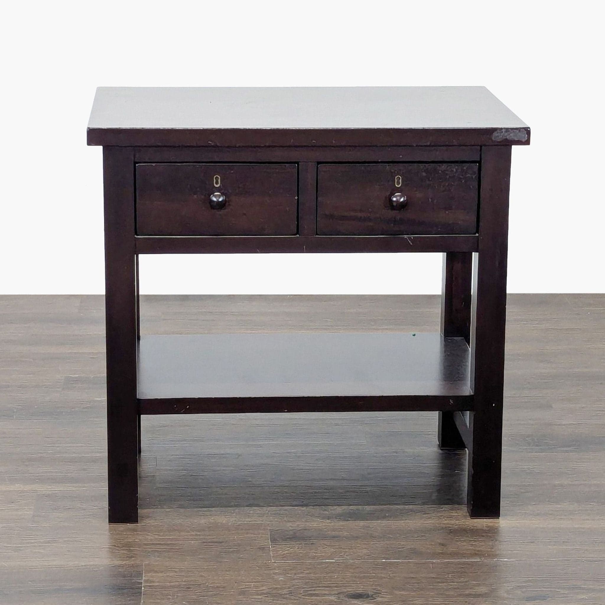 Pottery Barn Farmhouse Bedside Table - Image 1