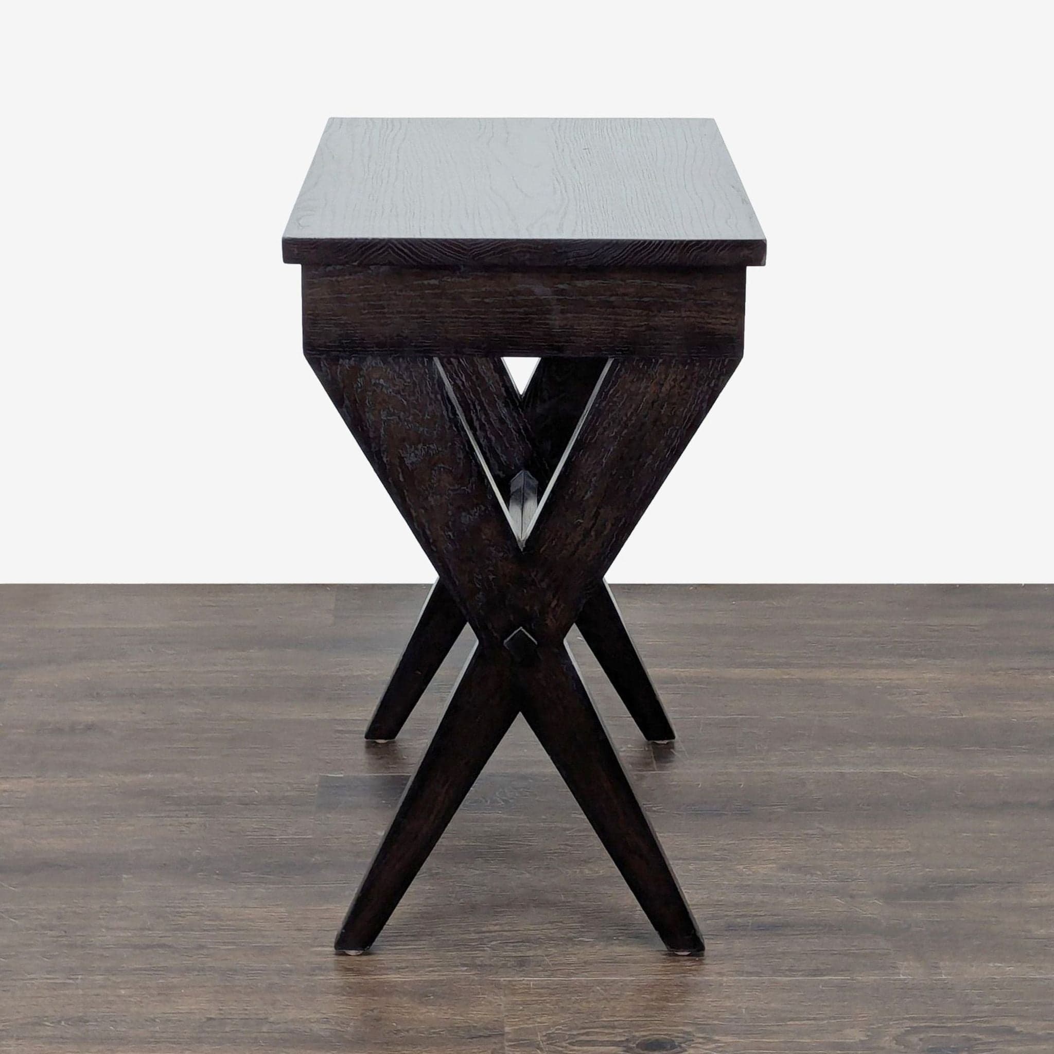 One Drawer Wood End Table - Thumbnail 5