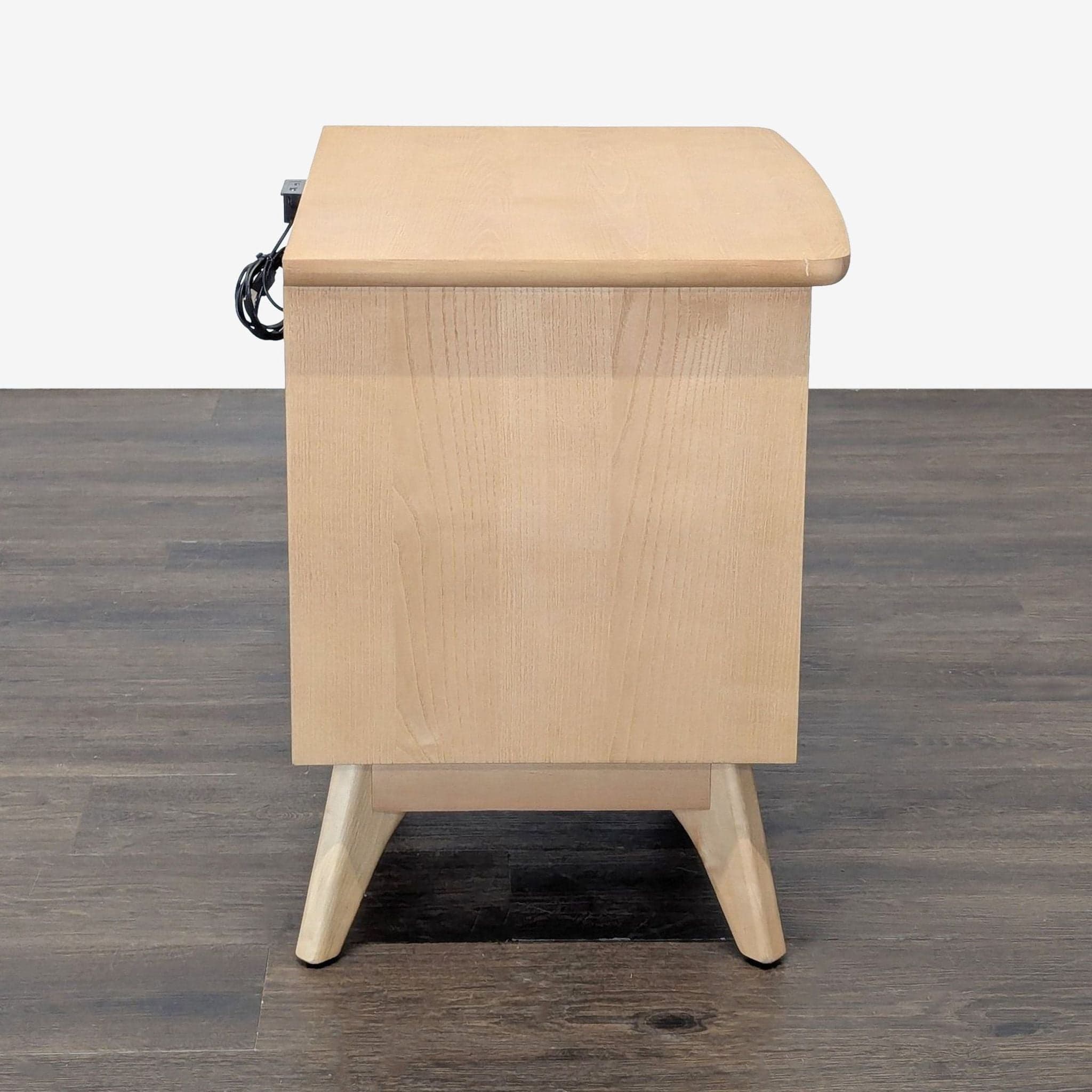 Two Drawer Mid-Century Nightstand - Thumbnail 10