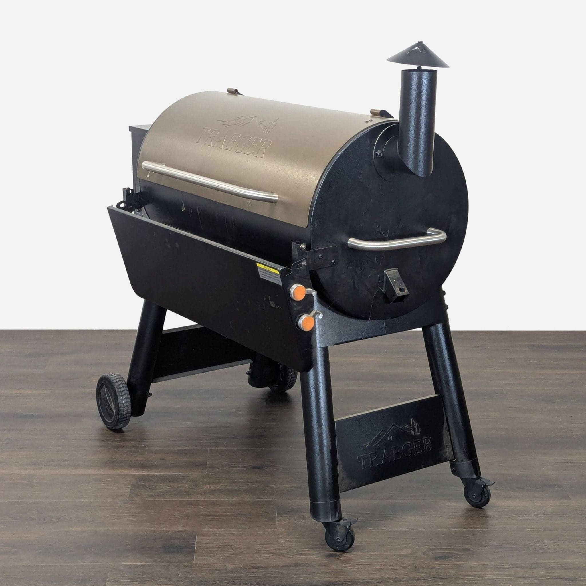 Traeger Pellet Grill with Wheeled Base – Durable Outdoor BBQ Grill - Thumbnail 2