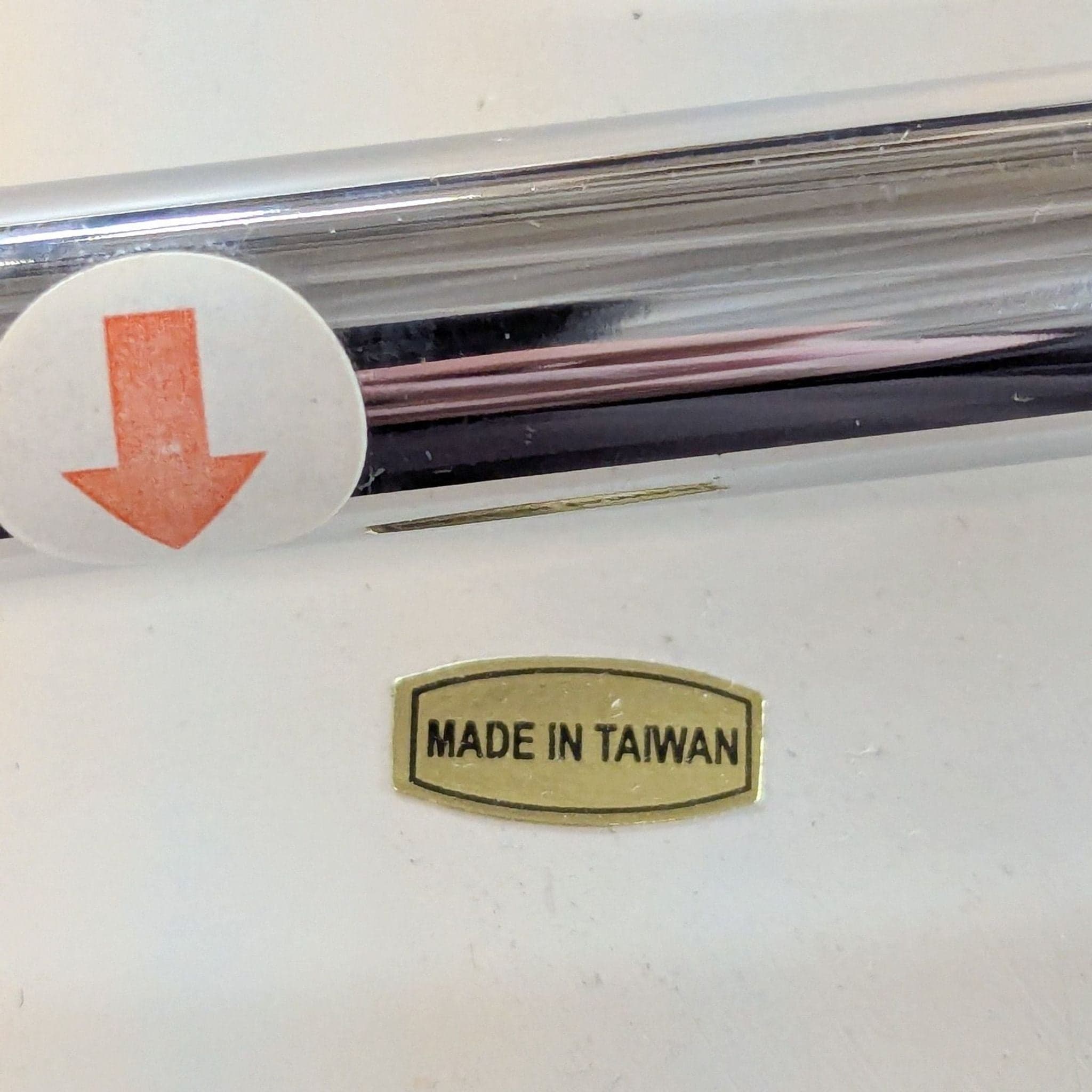 Wood Dining Chair with Cut-Out Design on Metal Base - Thumbnail 3