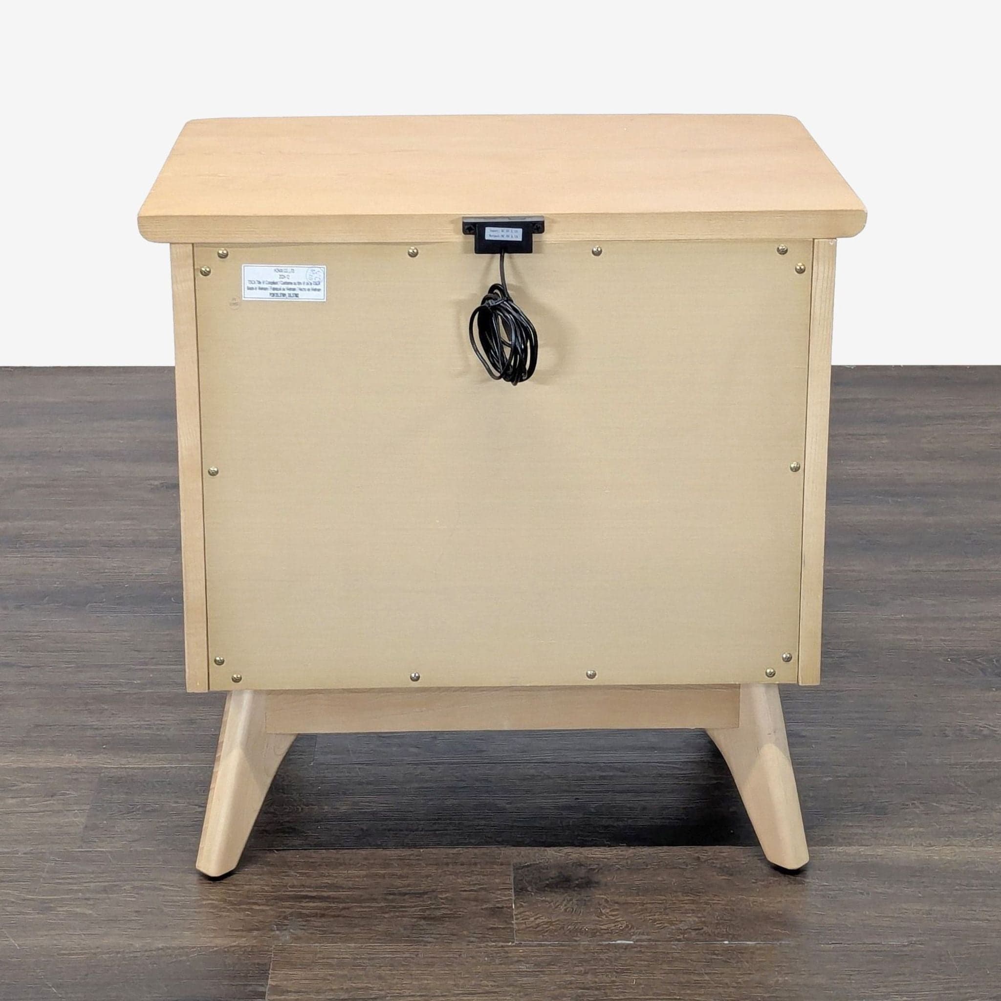 Two Drawer Mid-Century Nightstand - Thumbnail 5