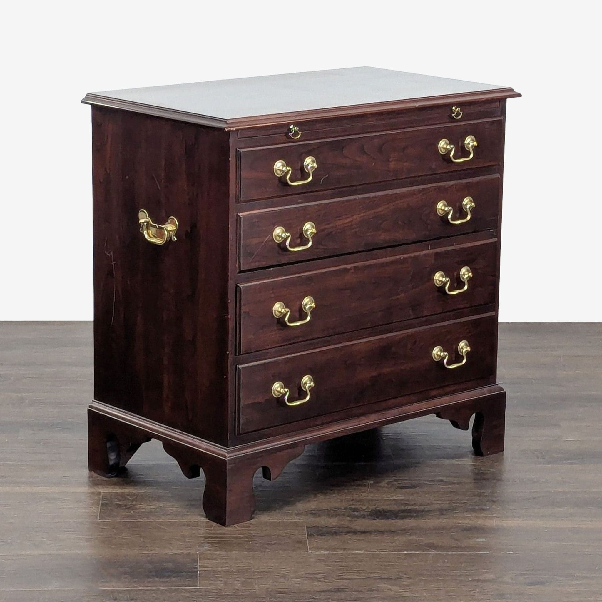 Stickley Four Drawer Nightstand with Pull-Out Tray - Thumbnail 3