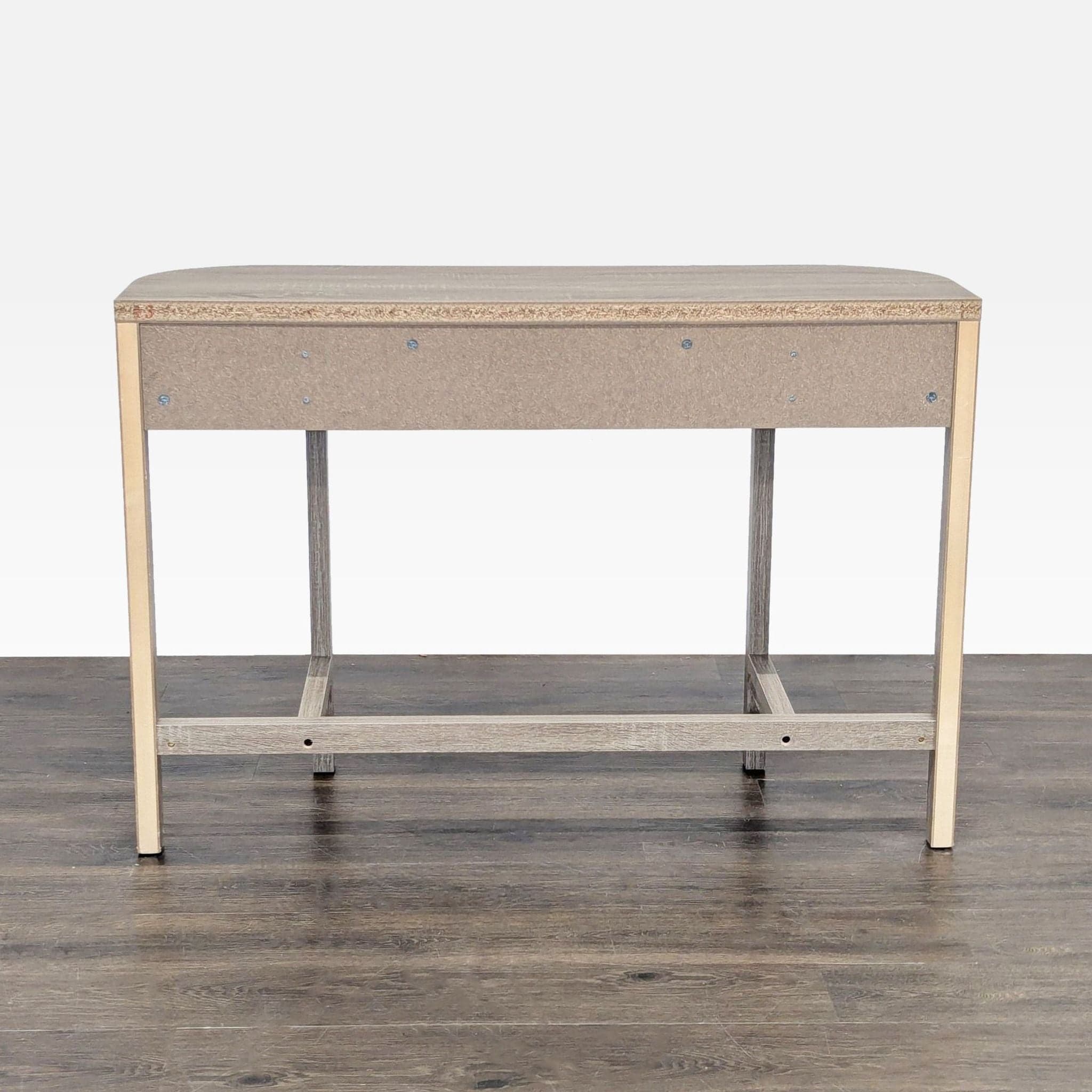 Wood One Drawer Demilune Console Table - Thumbnail 4