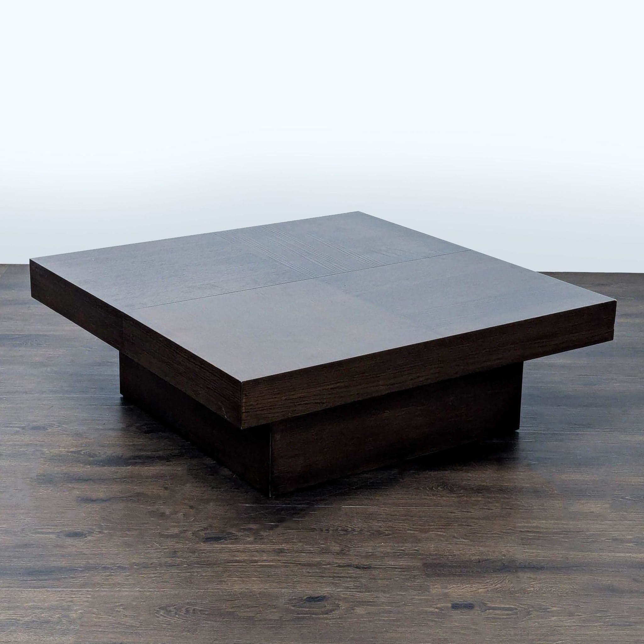 Square Coffee Table with Sliding Top for Storage - Thumbnail 4