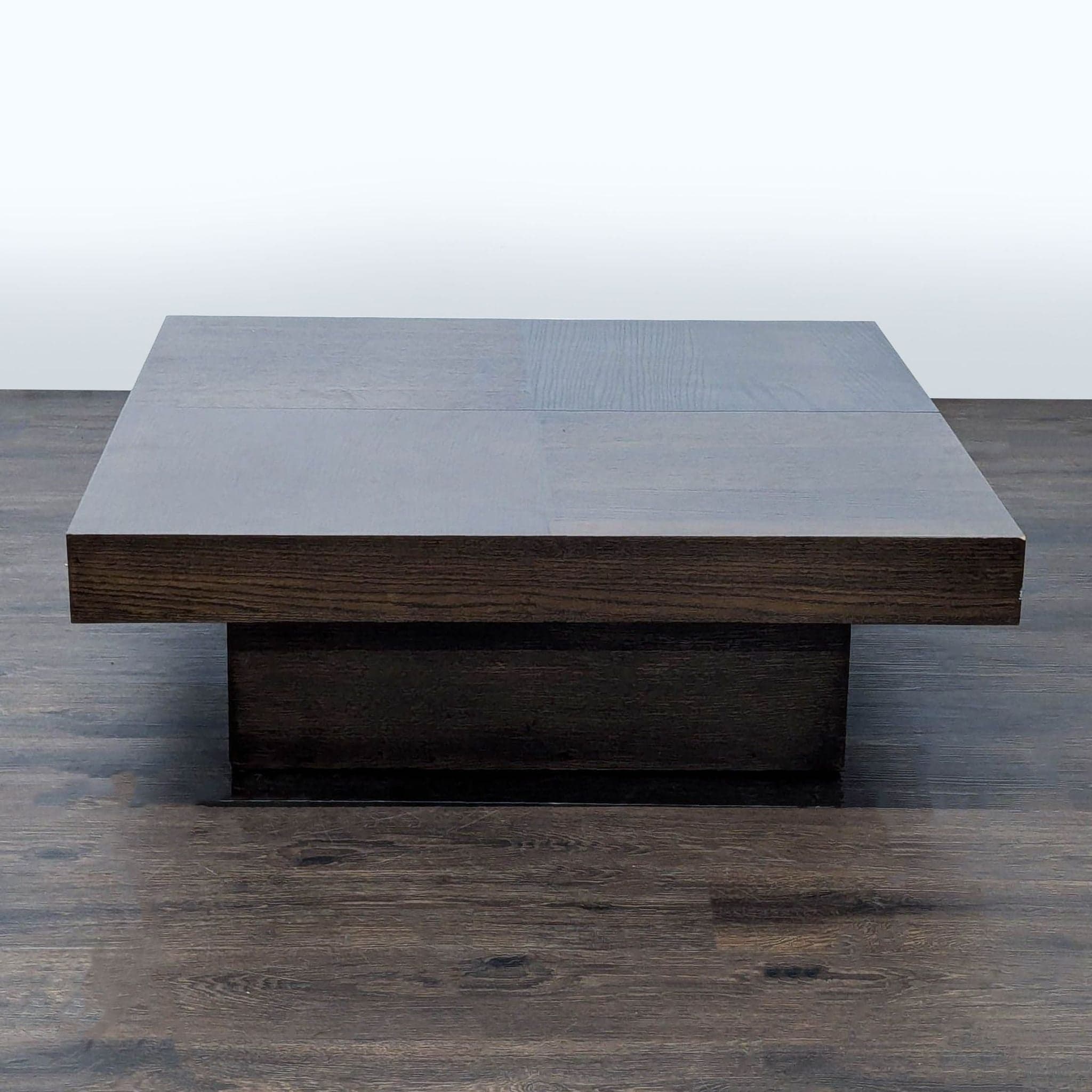 Square Coffee Table with Sliding Top for Storage - Thumbnail 3