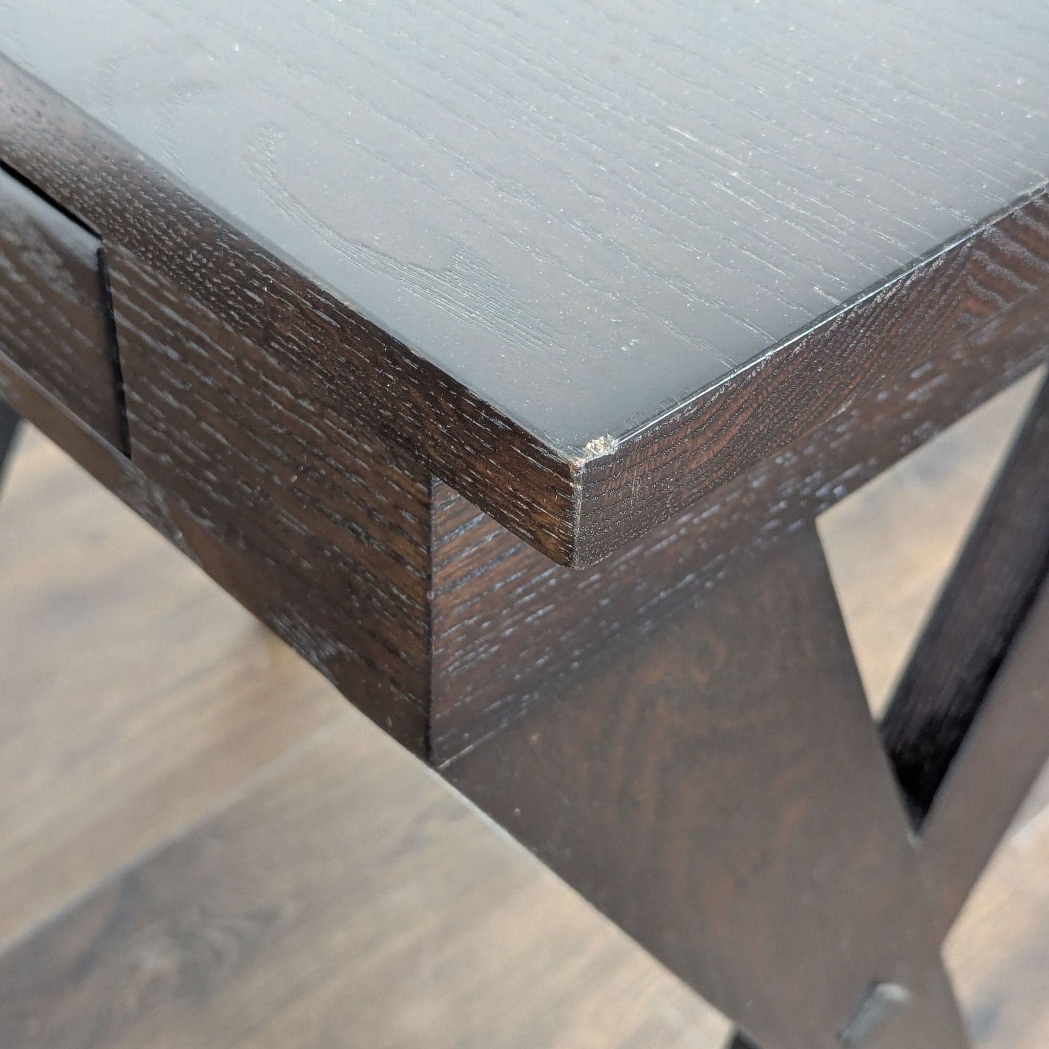 One Drawer Wood End Table - Thumbnail 10