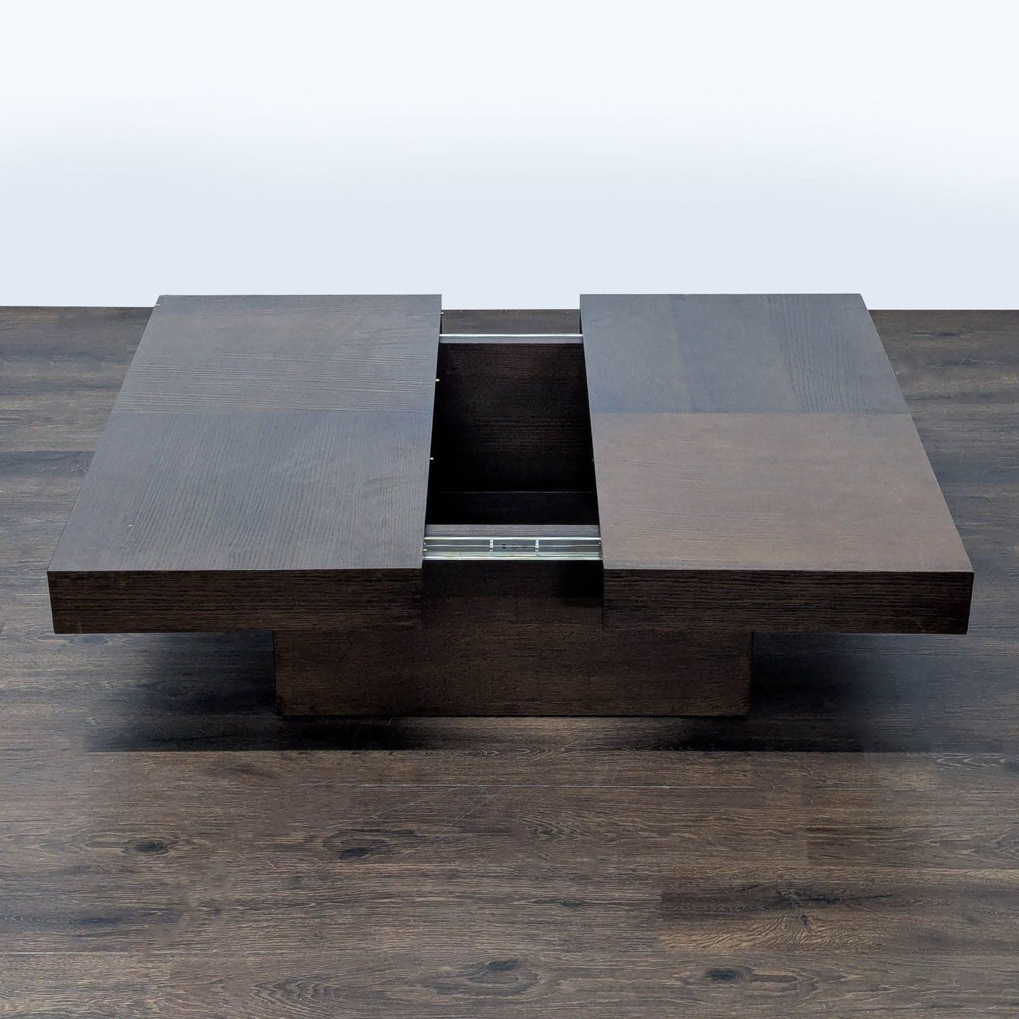 Square Coffee Table with Sliding Top for Storage - Thumbnail 2
