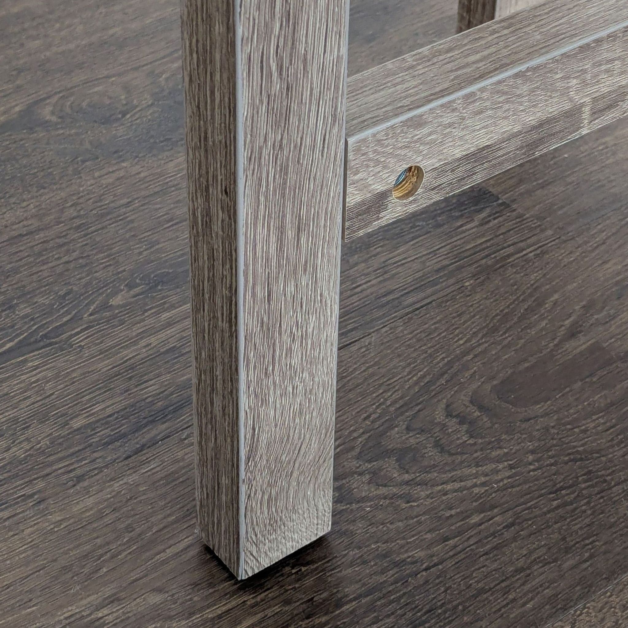 Wood One Drawer Demilune Console Table - Thumbnail 8