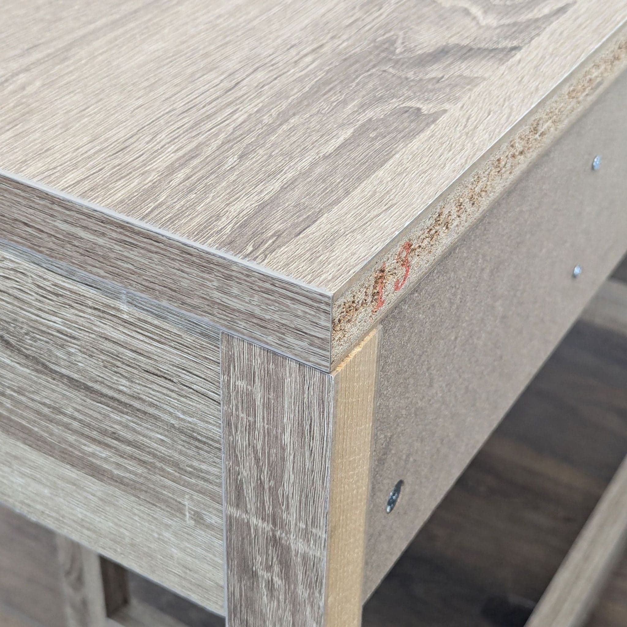 Wood One Drawer Demilune Console Table - Thumbnail 7