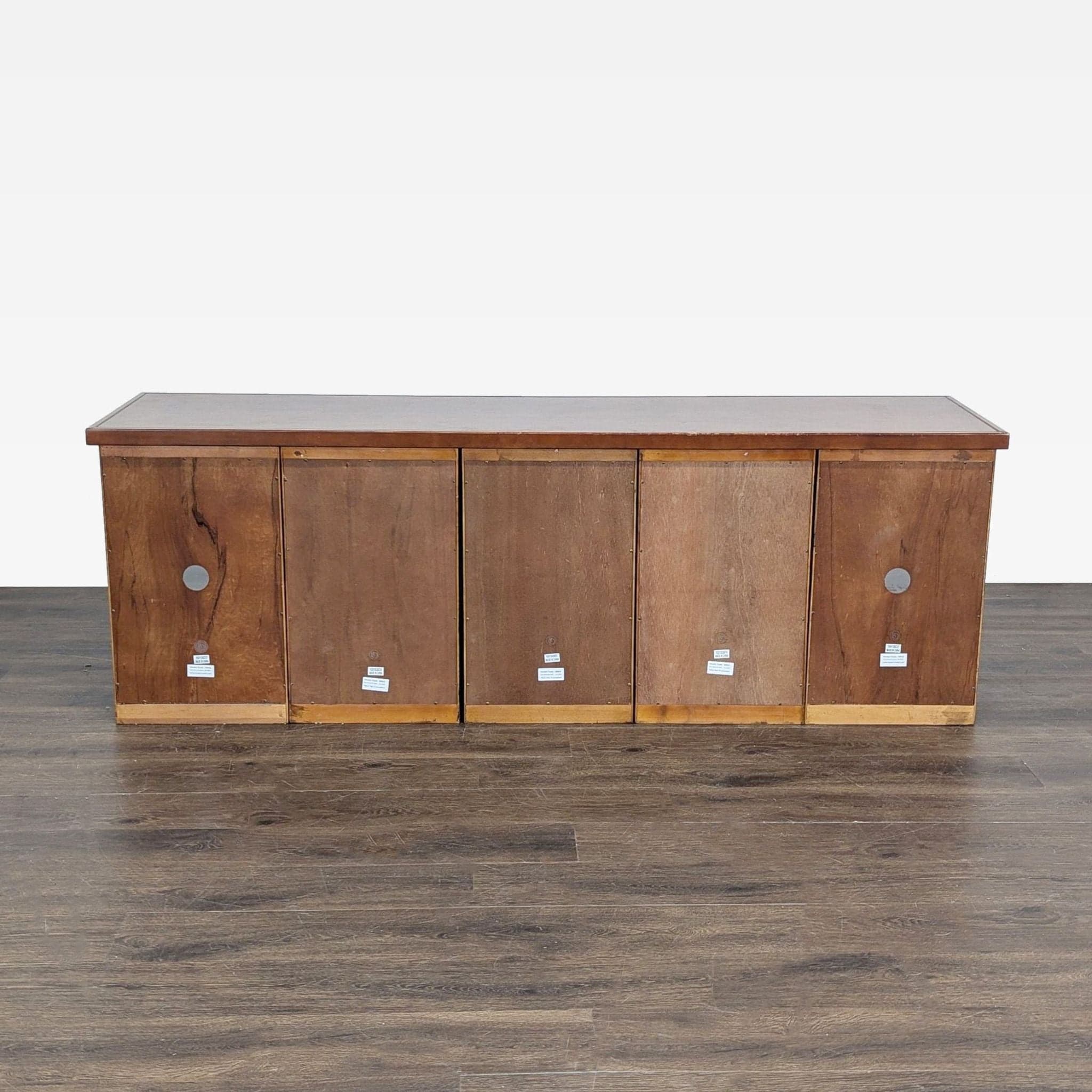 Ballard Designs Wooden Multi-Drawer Storage Cabinet with Open Shelves - Thumbnail 5