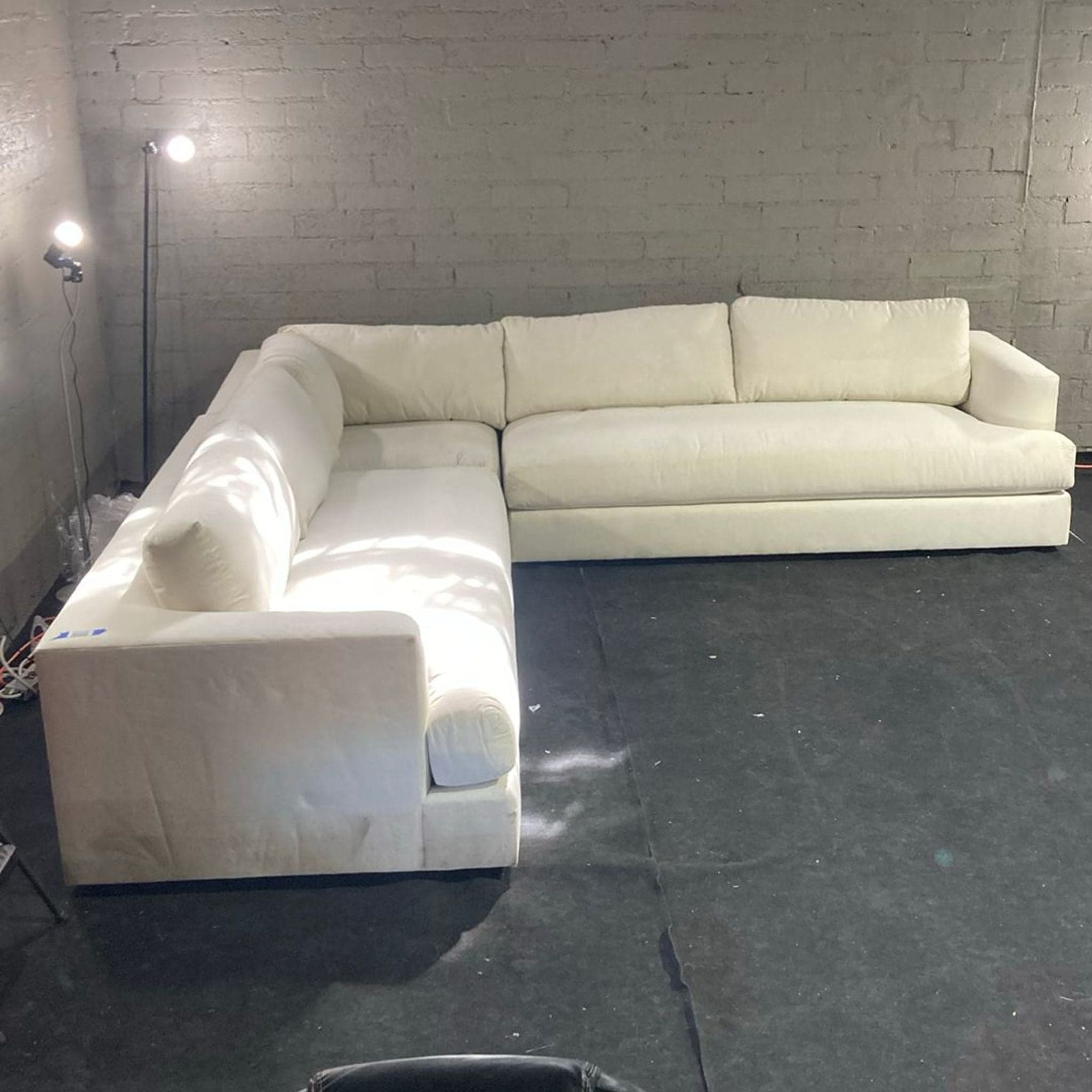 Maiden Home Varick Modern Cream Sectional Sofa – Spacious and Comfortable - Thumbnail 3