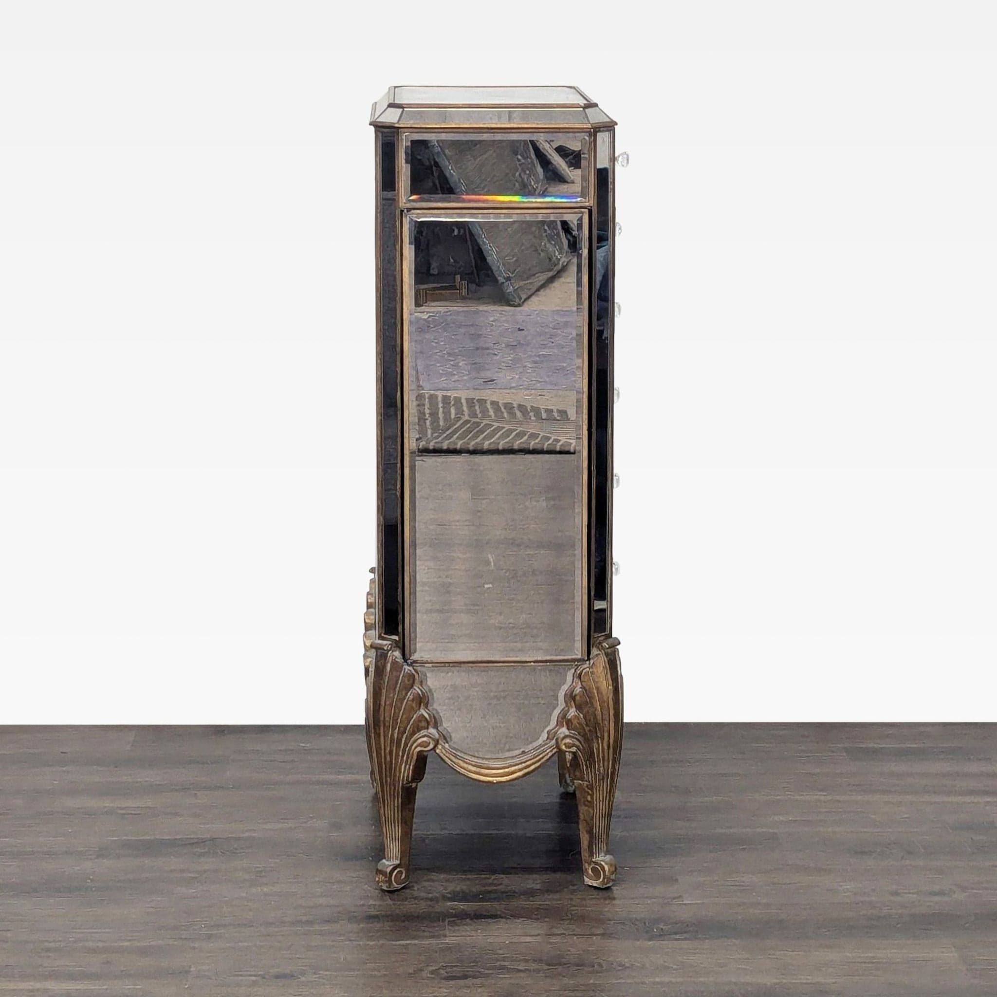 Bassett Mirror Company Collette Mirrored Jewelry Chest - Thumbnail 7