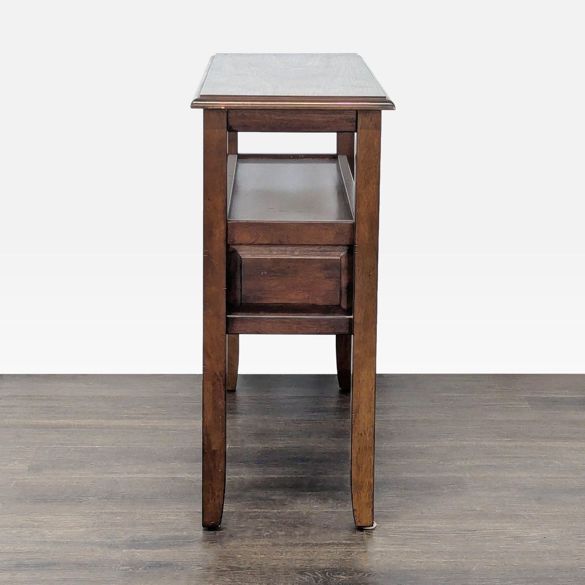 Pier 1 Imports Wooden Two Drawer Console Table with Open Shelf - Thumbnail 9