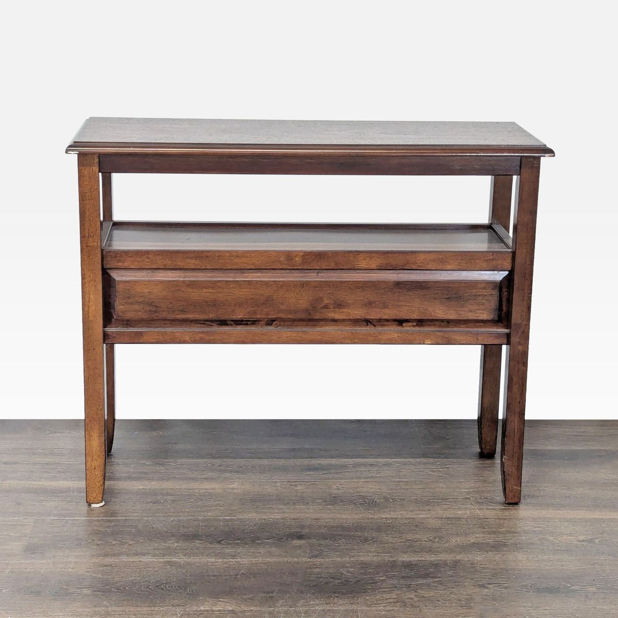 Pier 1 Imports Wooden Two Drawer Console Table with Open Shelf - Thumbnail 10