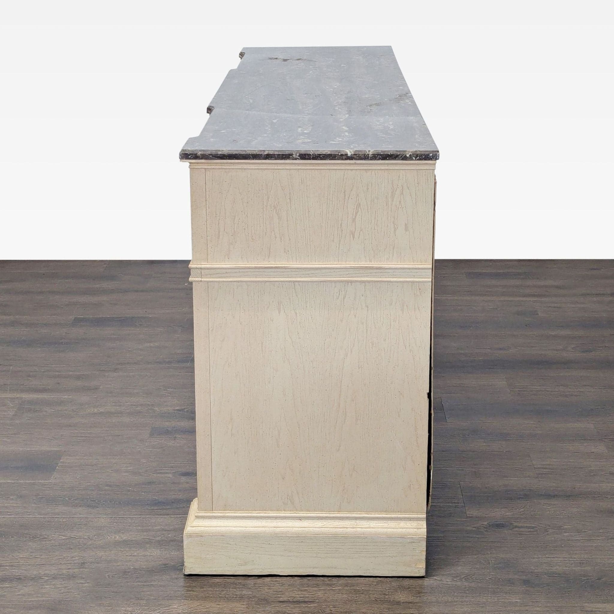 Stanley Furniture Dresser with Marble Top and Multiple Drawers - Thumbnail 4