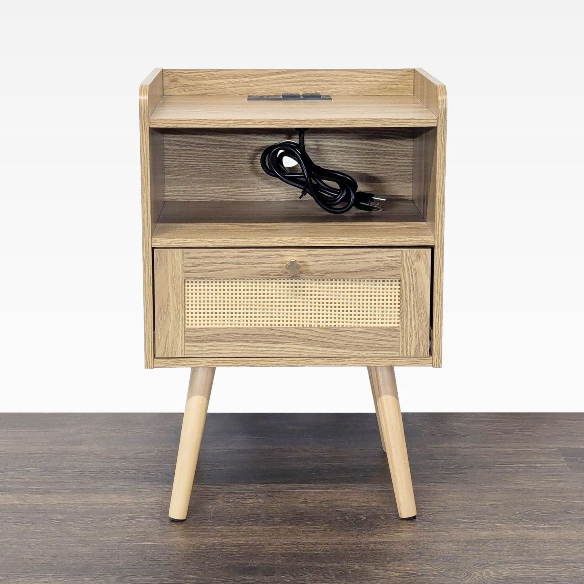 Nightstand with Charging Station - Image 1