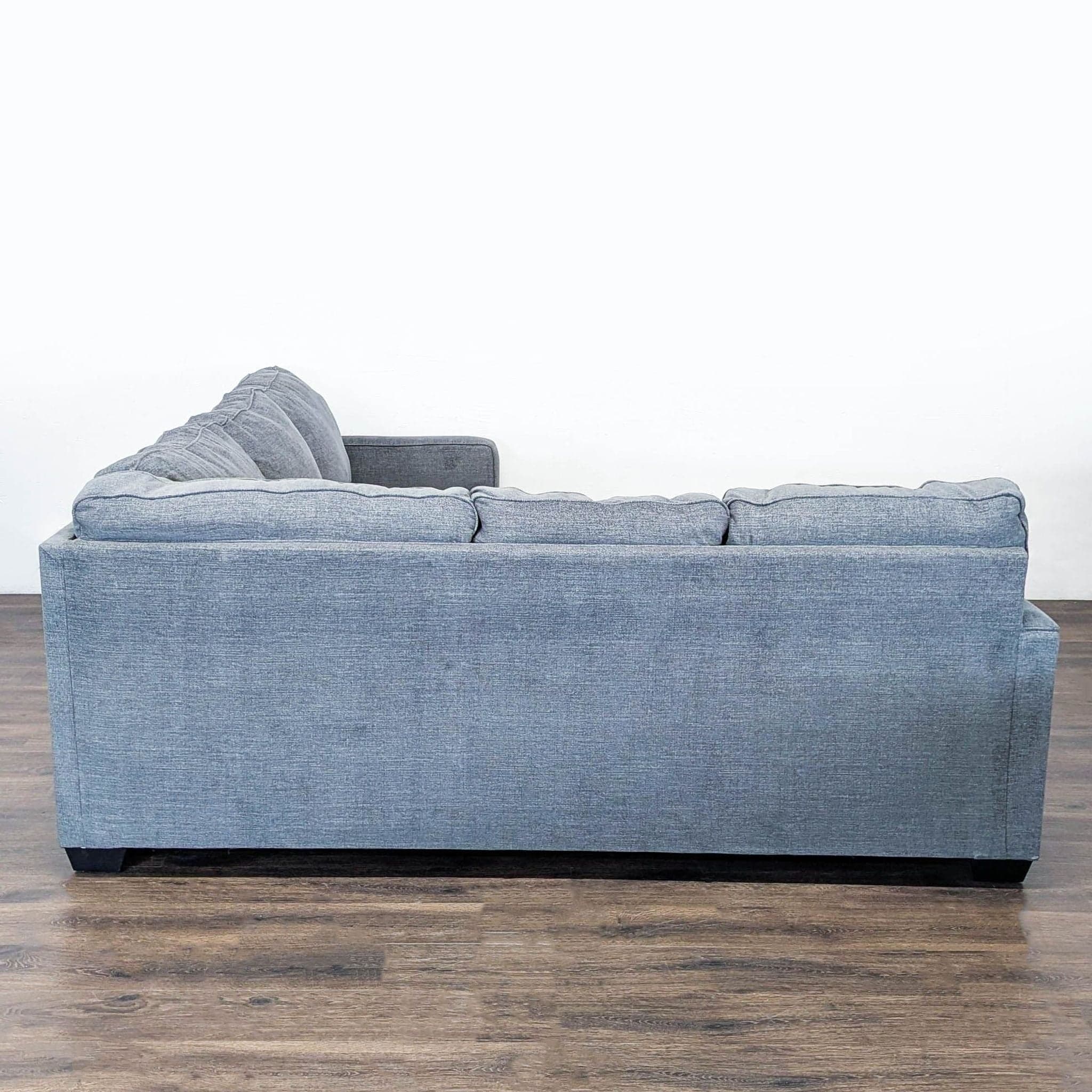 Ashley Furniture Gray Fabric Sectional Sofa - Modern L-Shaped Couch - Thumbnail 4