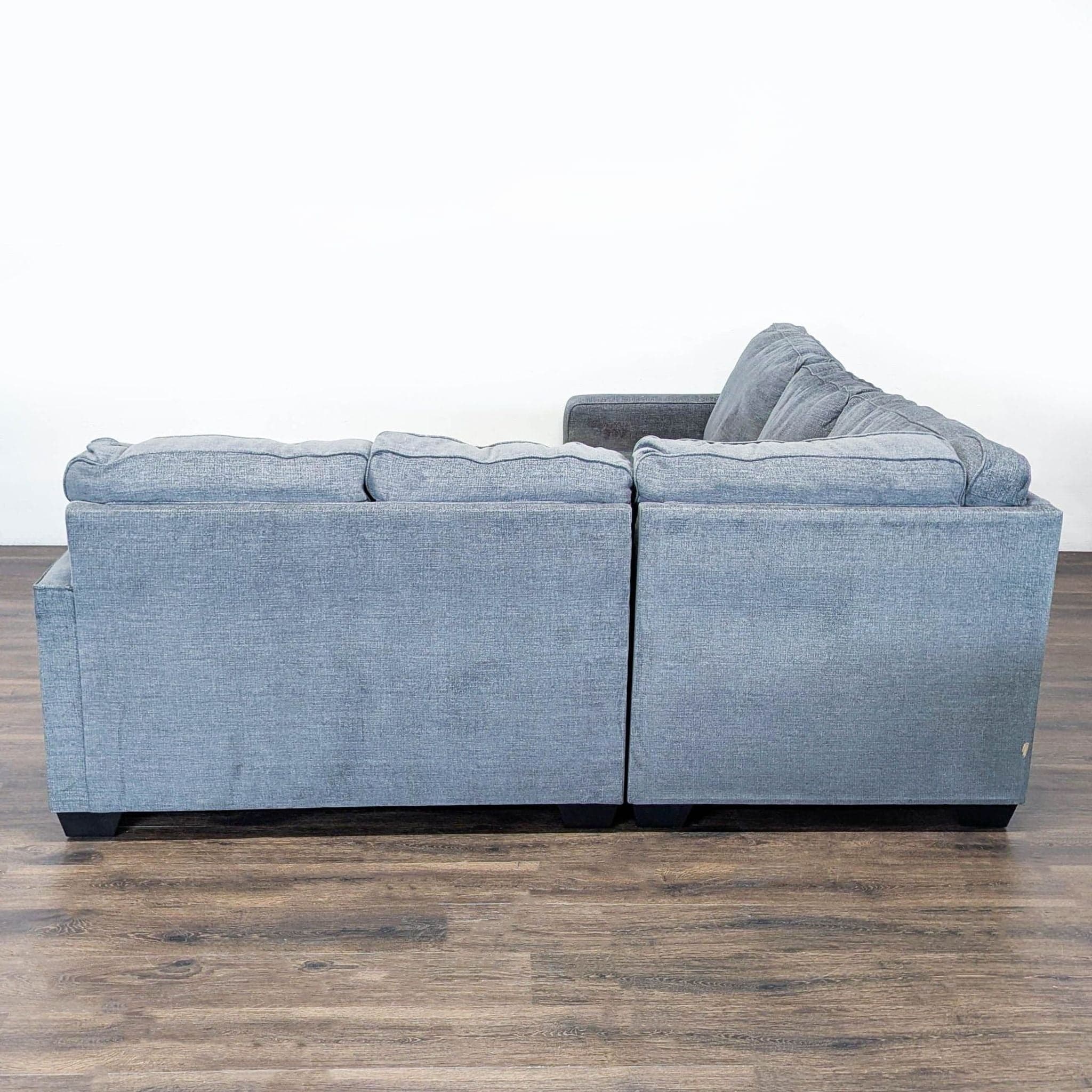 Ashley Furniture Gray Fabric Sectional Sofa - Modern L-Shaped Couch - Thumbnail 3