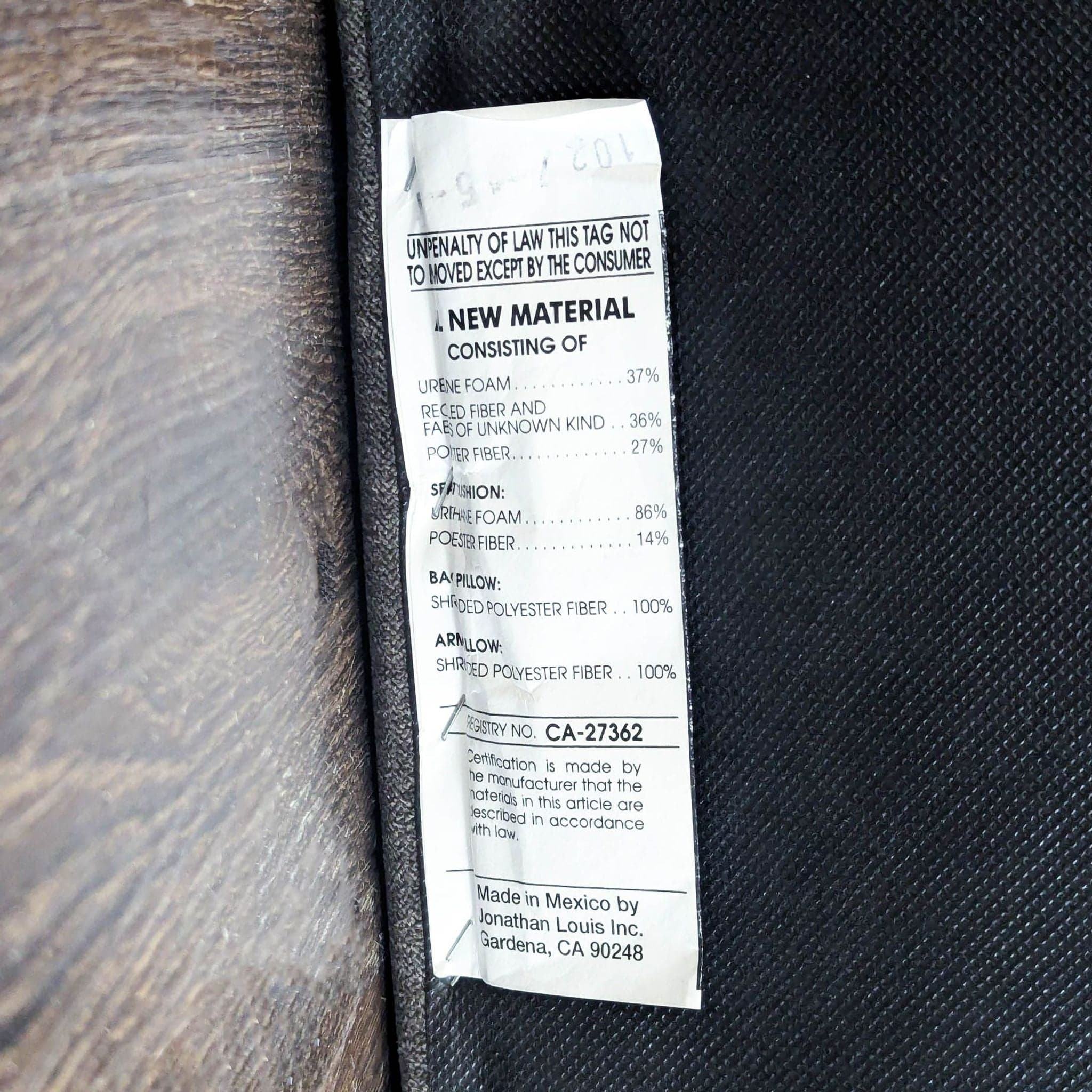 Jonathan Louis Modern Gray Lounge Chair - Tufted Armless Seating - Thumbnail 8