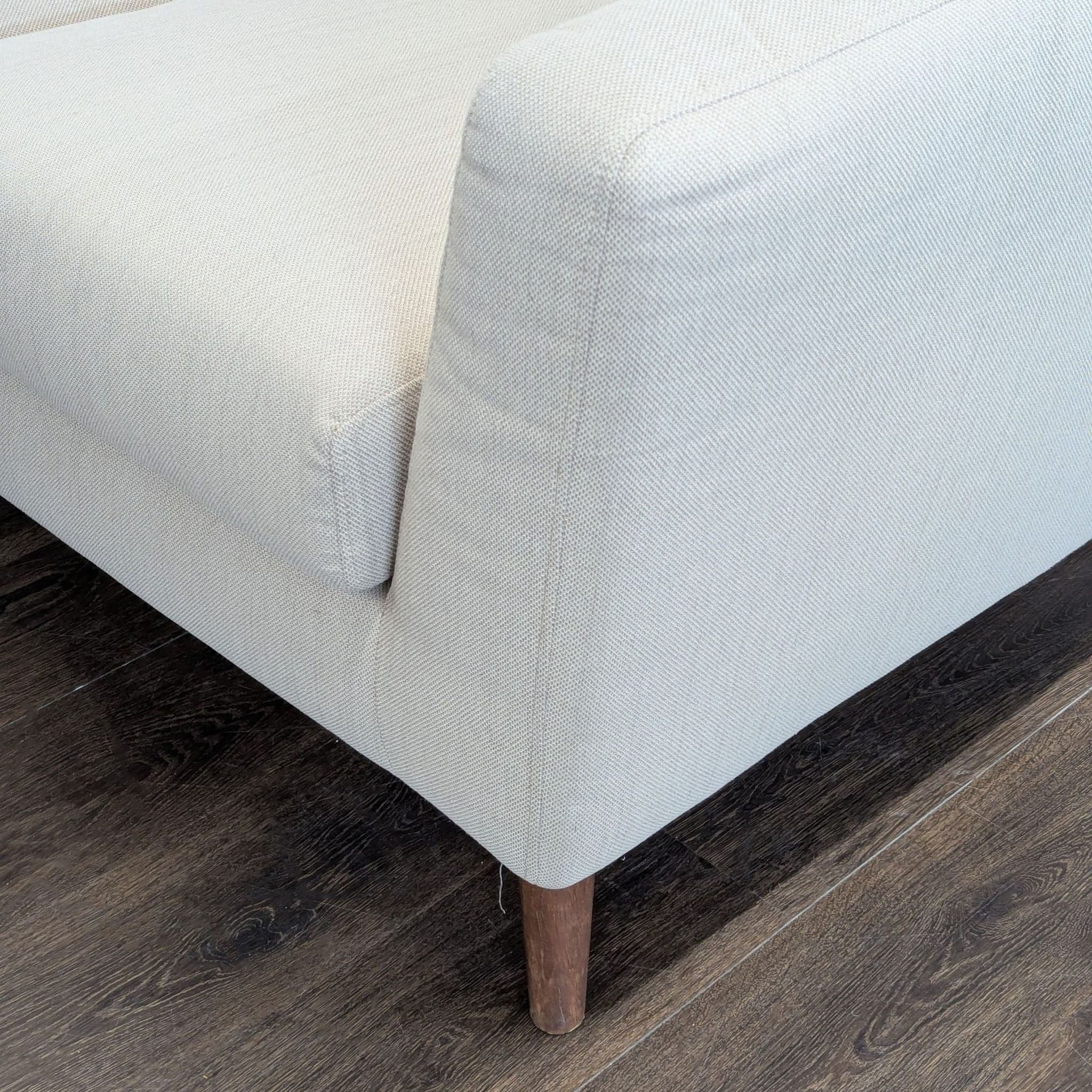 Moe's Home Collection Modern Beige Sectional Sofa with Chaise - Thumbnail 6