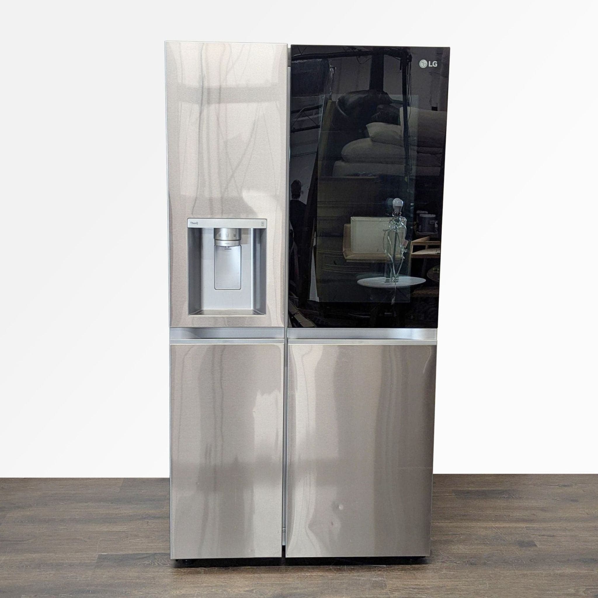 LG Stainless Steel Side-by-Side Refrigerator with Water and Ice Dispenser - Image 1