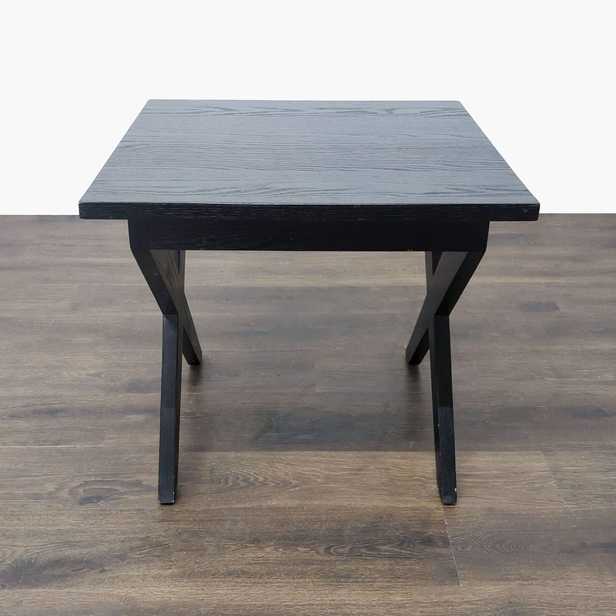 Wood X-Leg End Table - Thumbnail 2