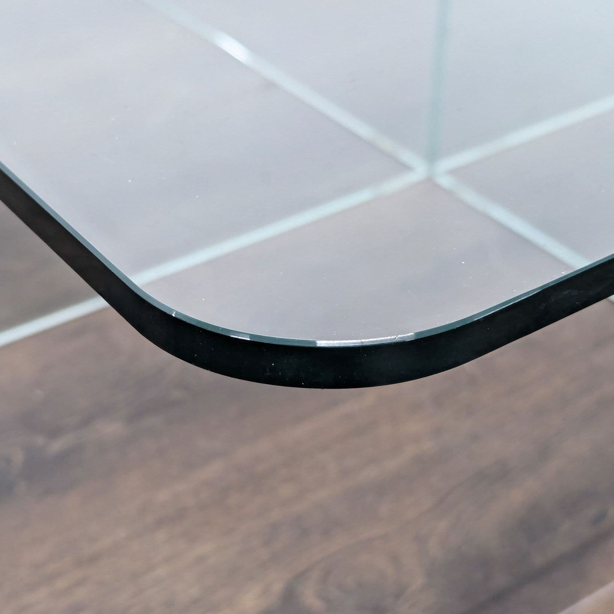 EQ3 Verre Square Glass Coffee Table - Thumbnail 3