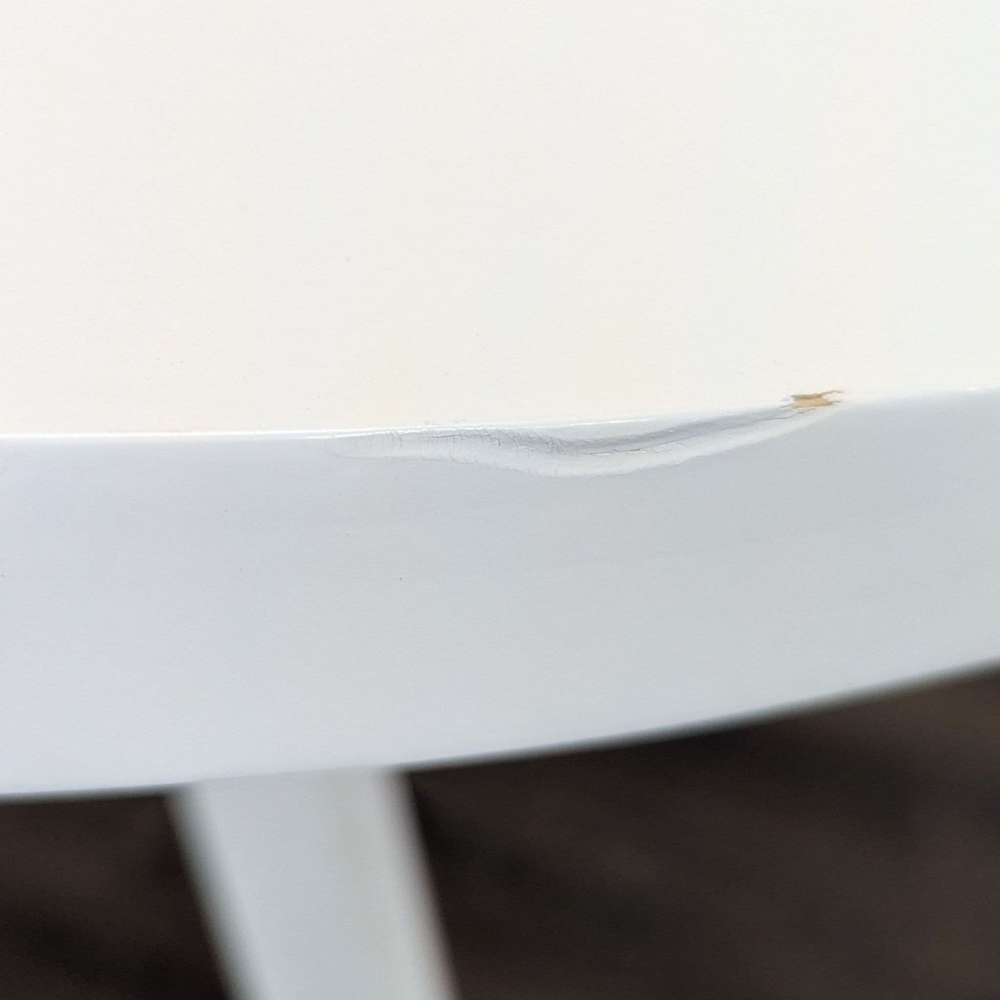 West Elm Tripod Dining Table in White Lacquer - Thumbnail 5