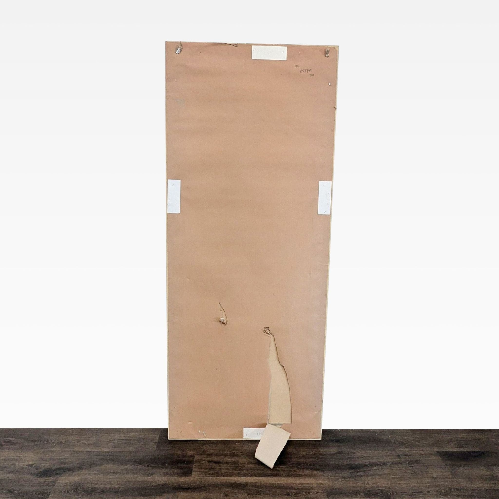 Wood Textured Frame Floor Mirror - Thumbnail 2