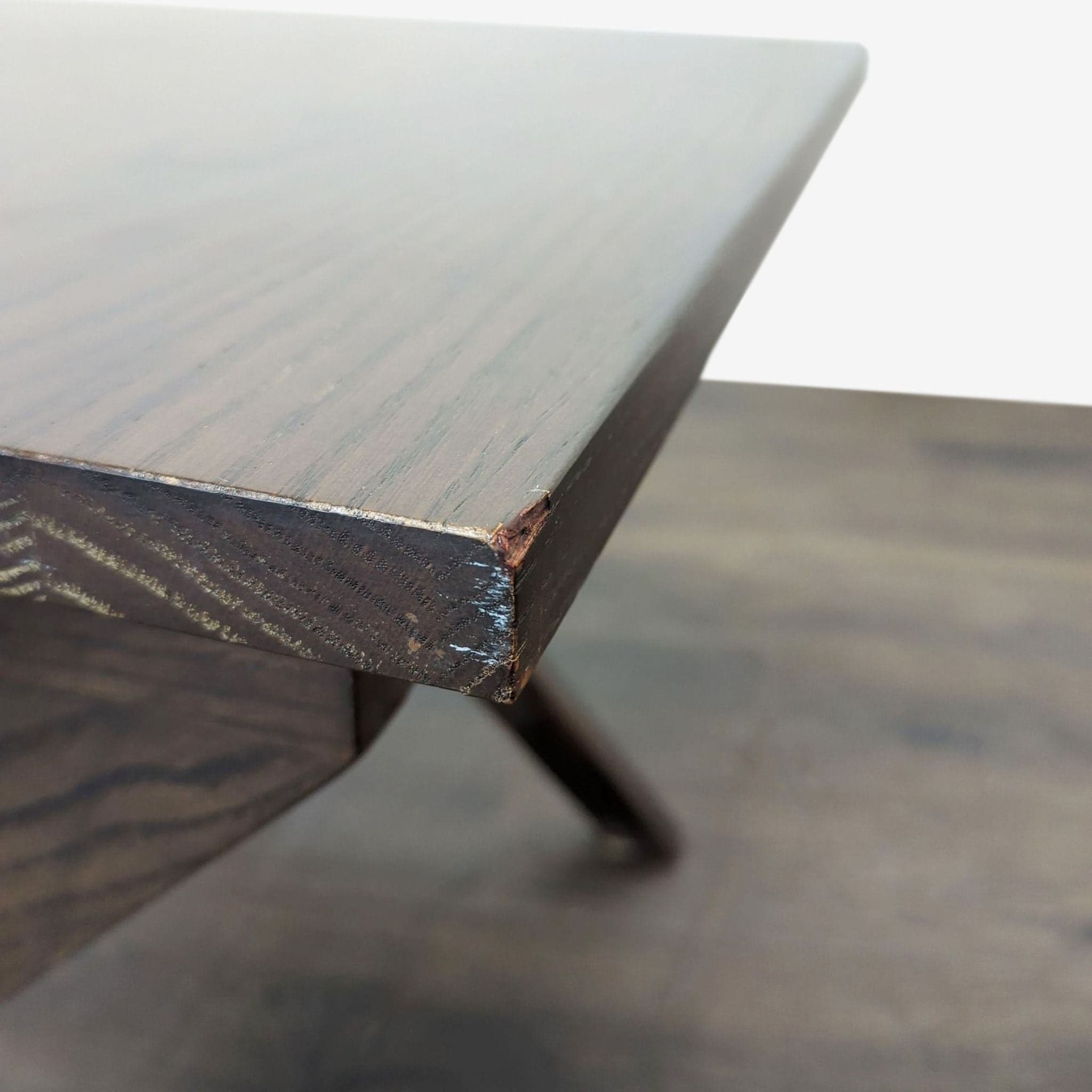 Wood X-Leg End Table - Thumbnail 5