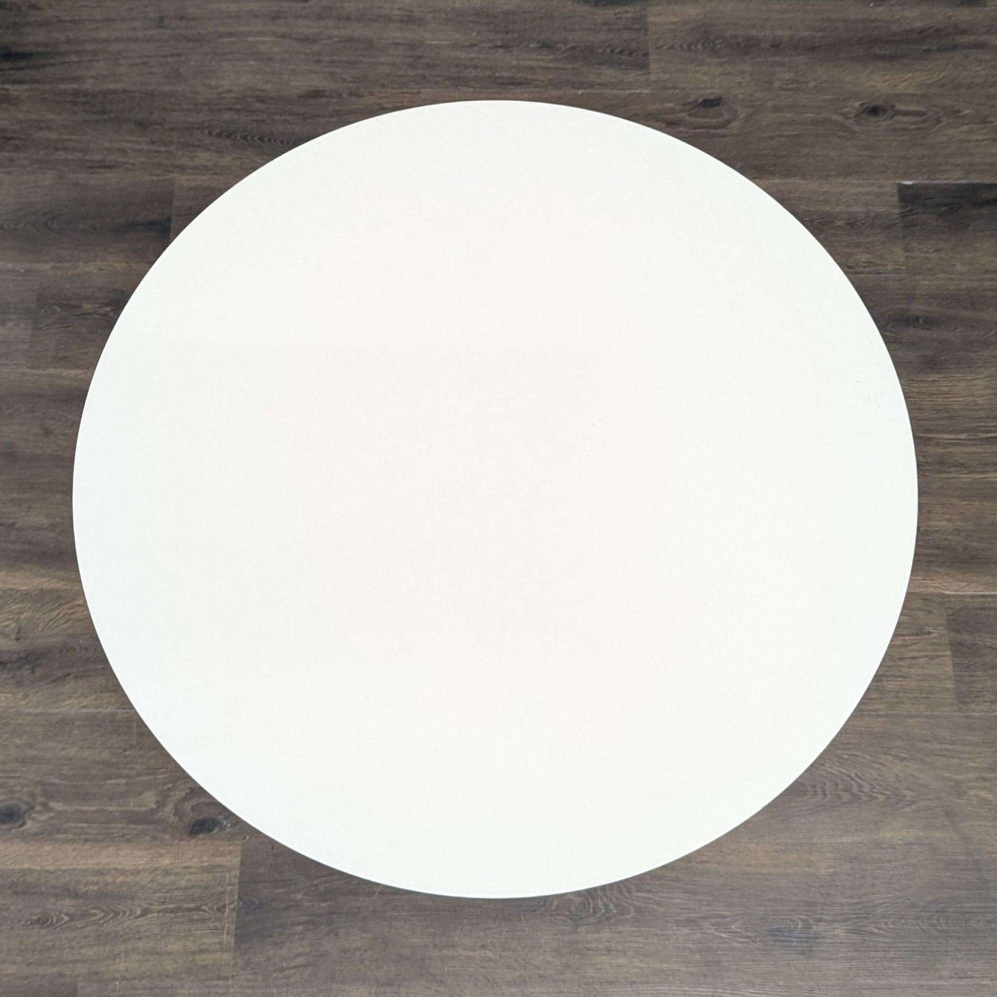 West Elm Tripod Dining Table in White Lacquer - Thumbnail 4