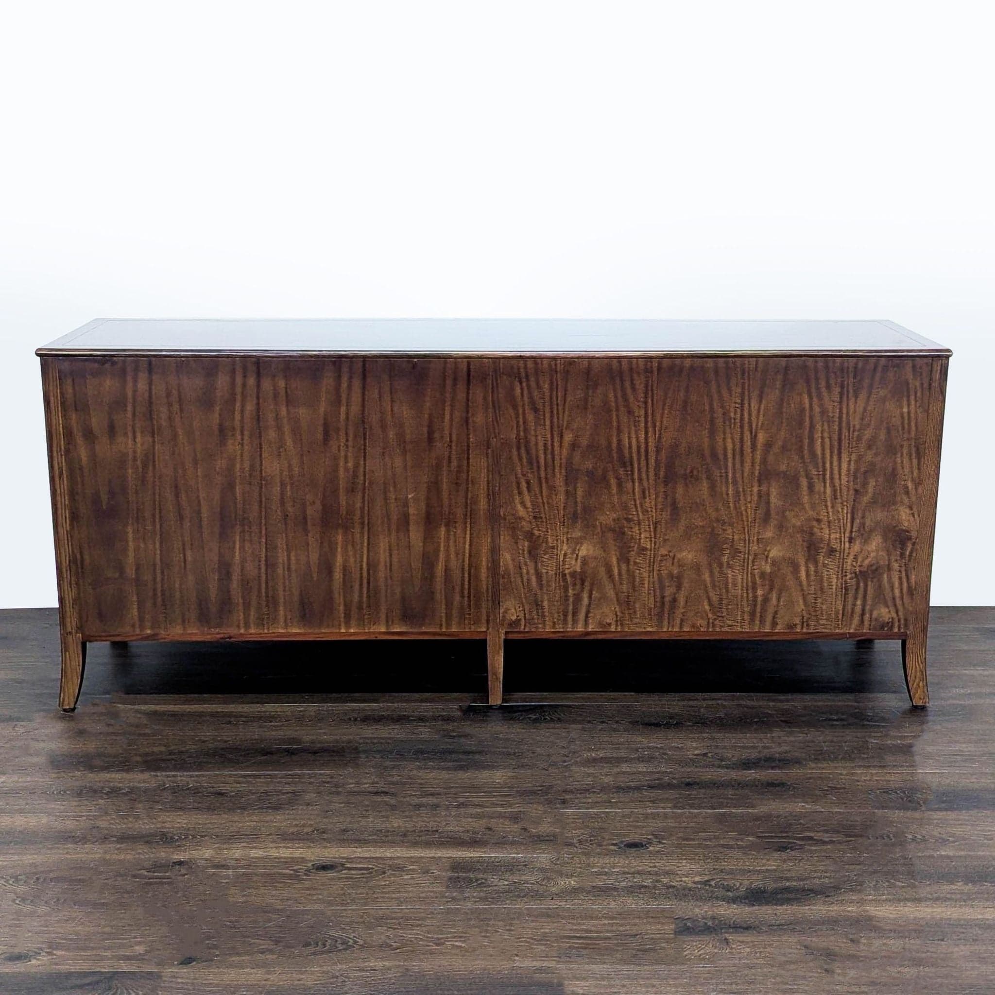Modern Barbara Barry for Baker / McGuire Rattan, Oak & Raffia Sideboard Buffet - Thumbnail 5