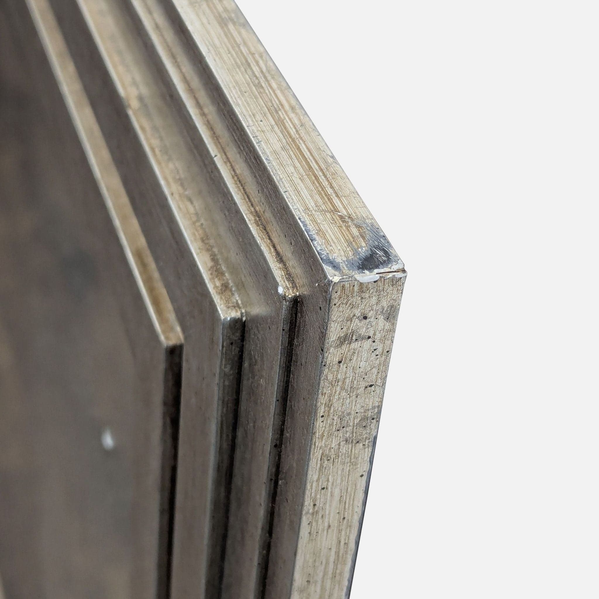 Wood Silvered Frame Mirror - Thumbnail 4