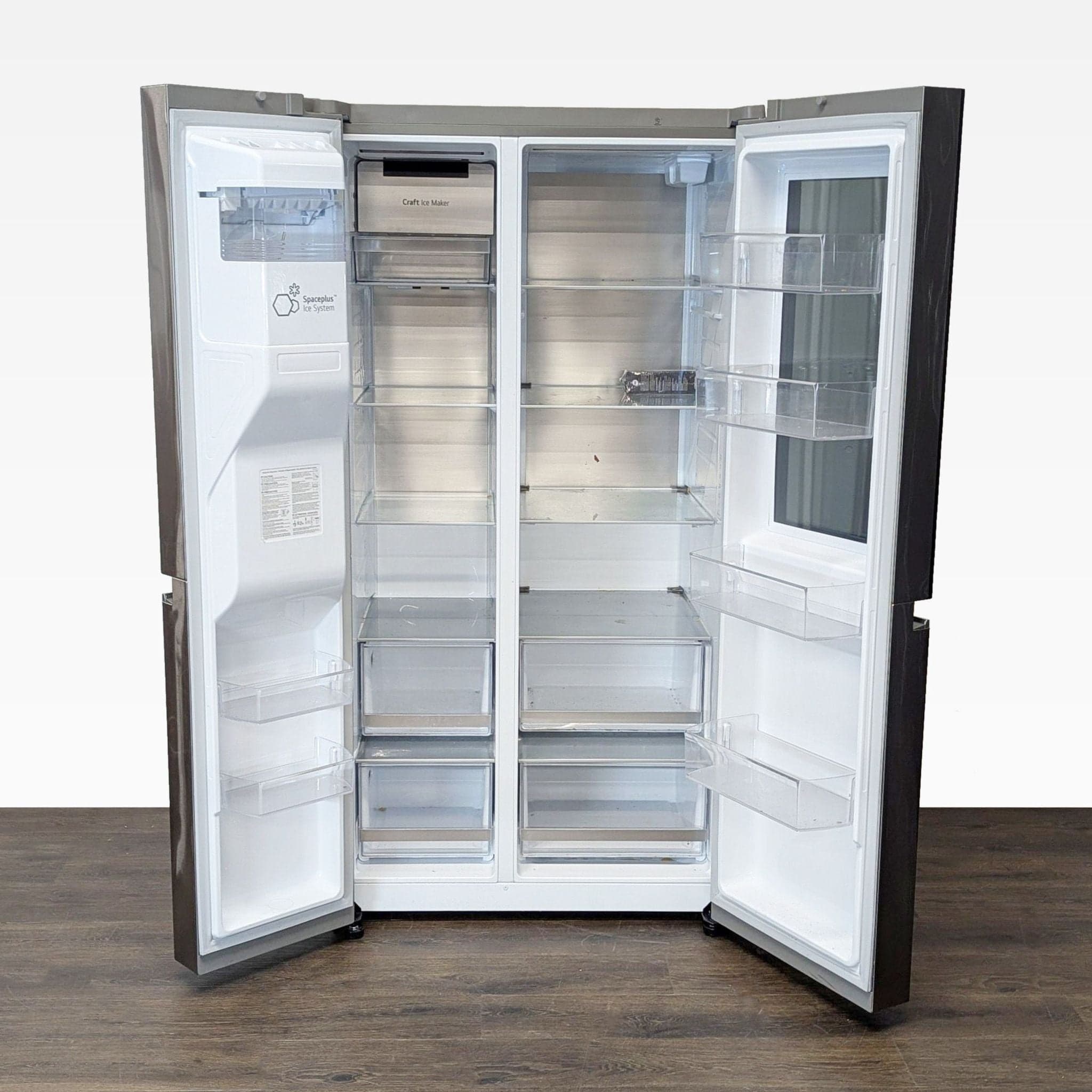 LG Stainless Steel Side-by-Side Refrigerator with Water and Ice Dispenser - Thumbnail 2