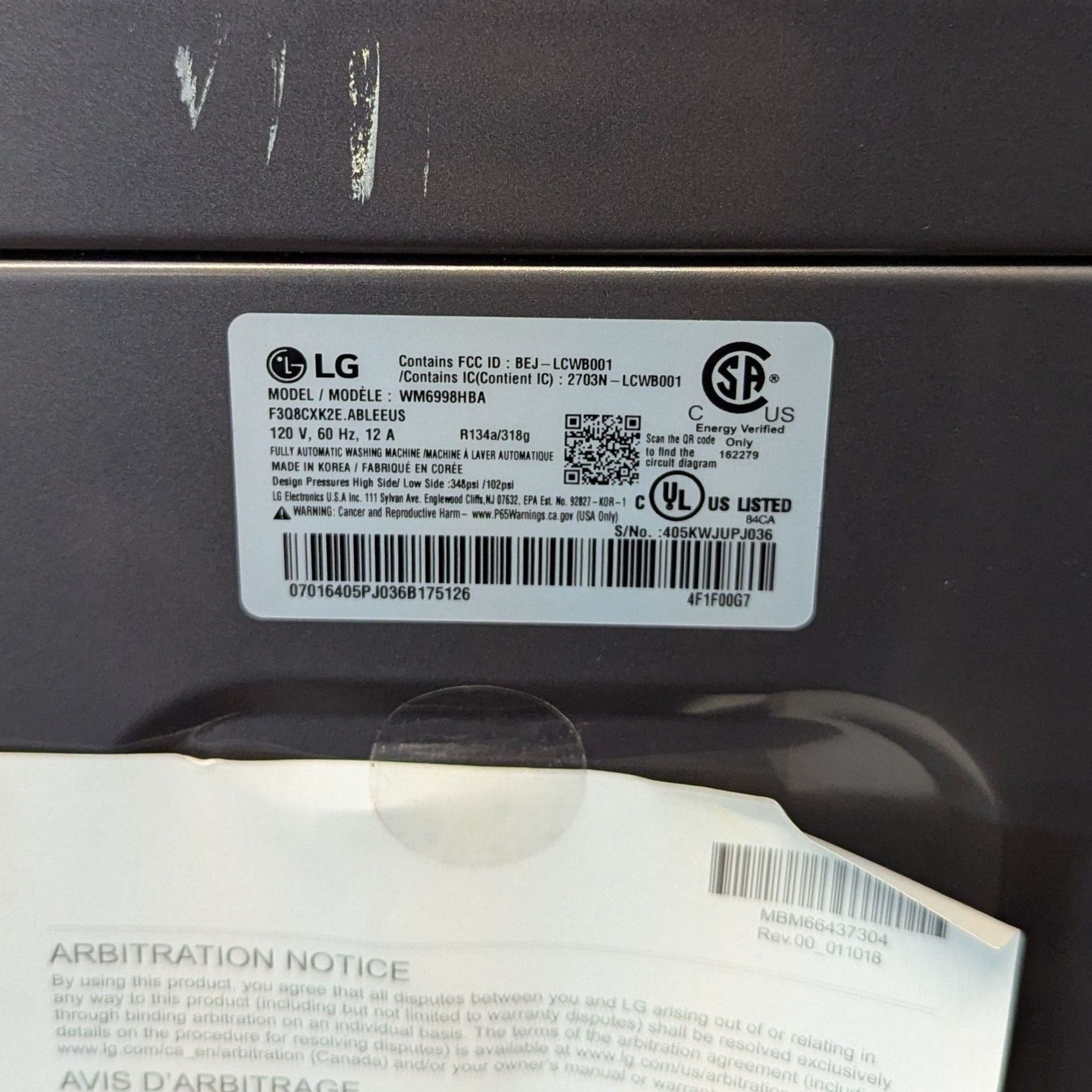 LG Front Load Washer/Dryer Combo with Pedestal - Black - Thumbnail 11