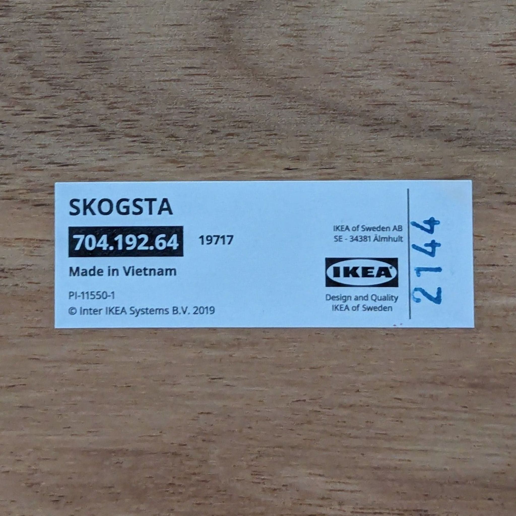 Ikea Skogsta Acacia Wood Dining Table - Thumbnail 8