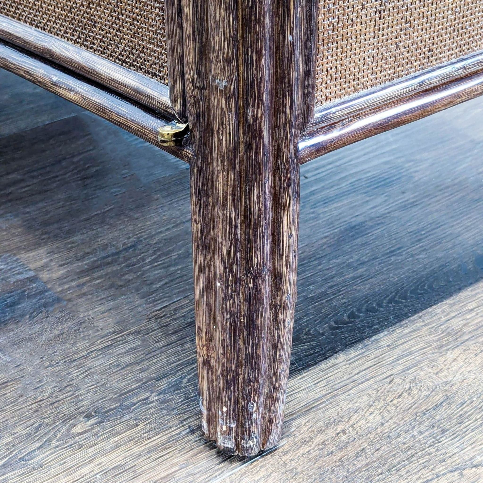 Modern Barbara Barry for Baker / McGuire Rattan, Oak & Raffia Sideboard Buffet - Thumbnail 9