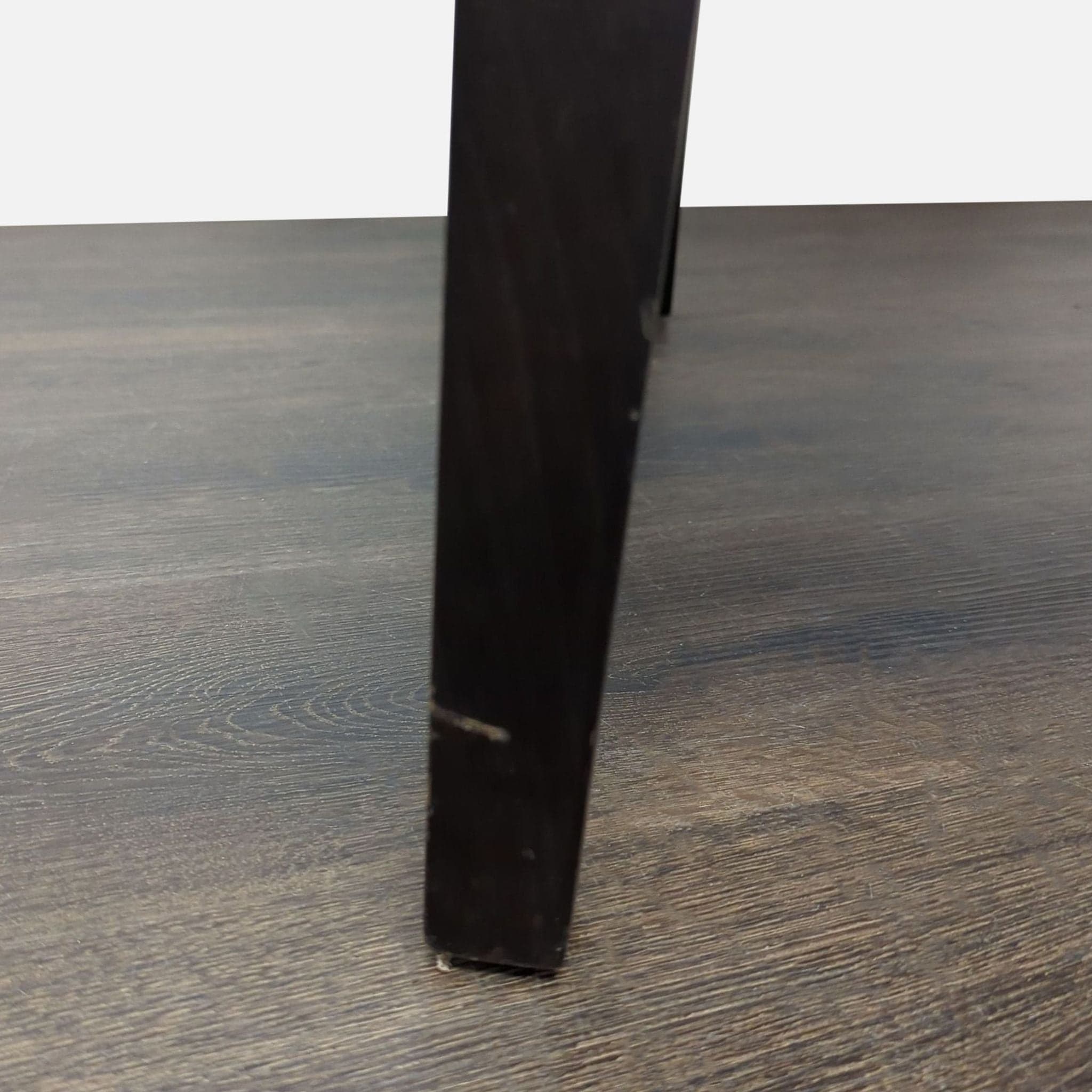 Modern Cream Upholstered Lounge Chair with Dark Wood Legs - Thumbnail 3