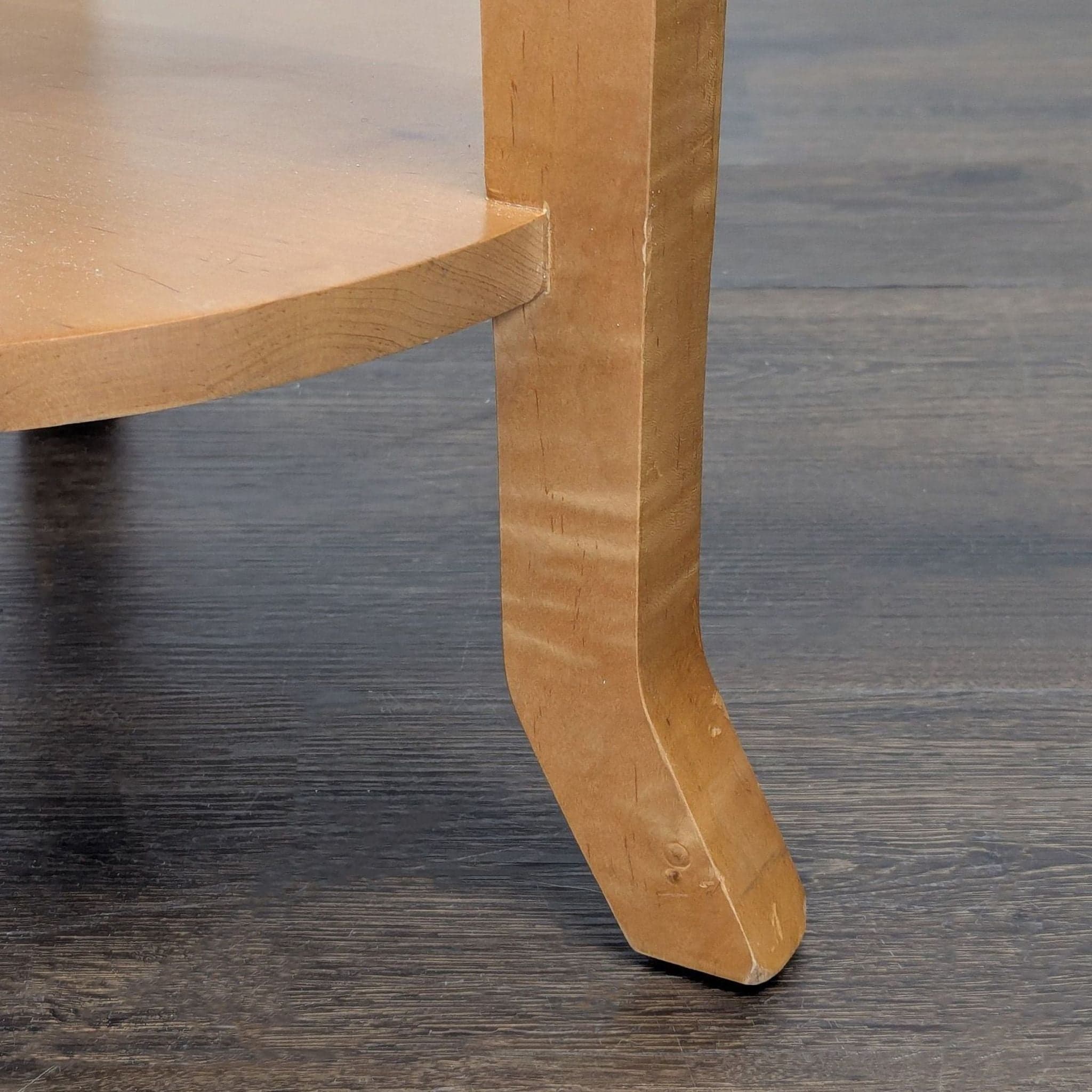 Three Leg End Table with Shelf - Thumbnail 4